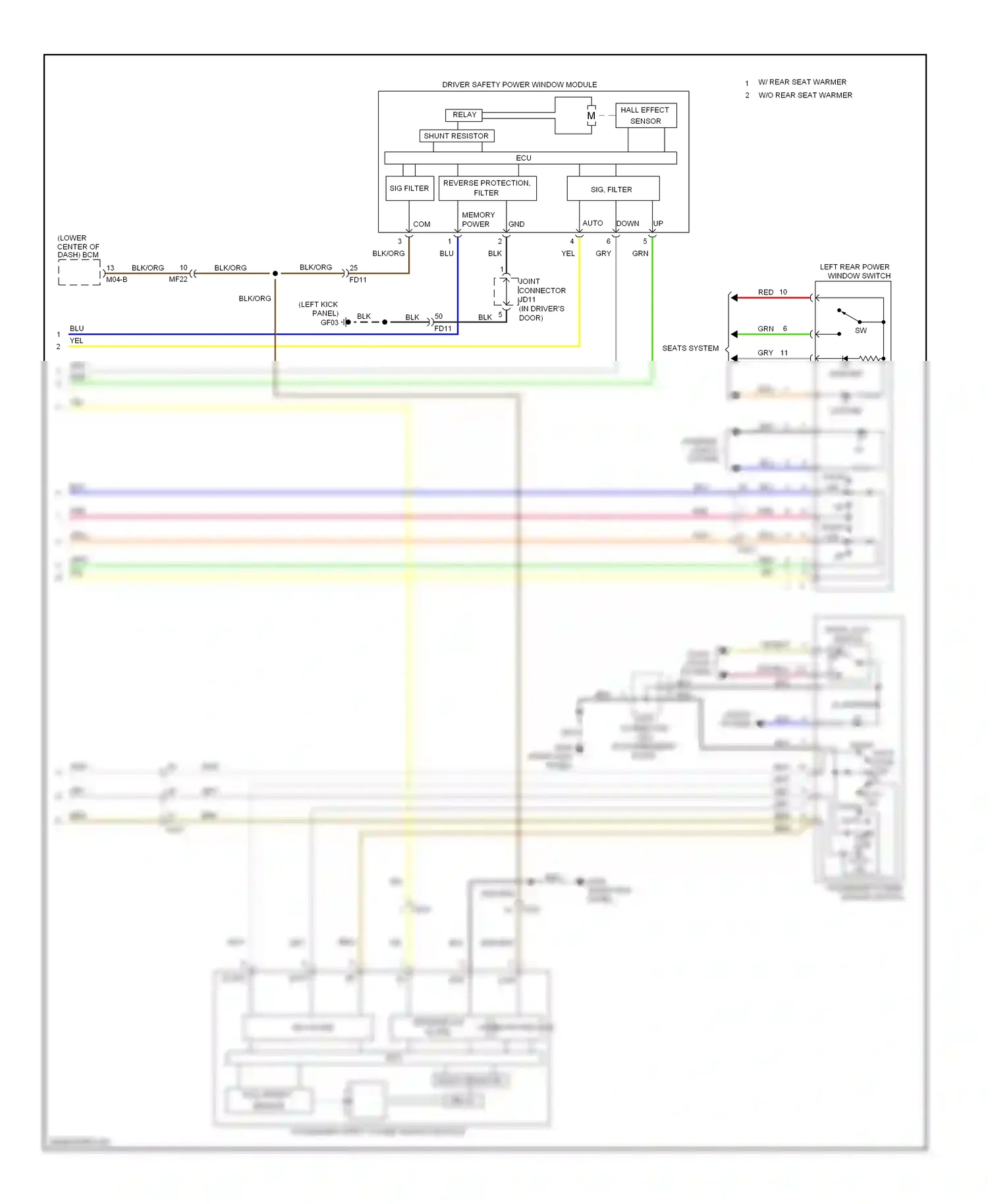 Wiring diagram down off for Kia Soul II (2013-2016) (2 of 4)