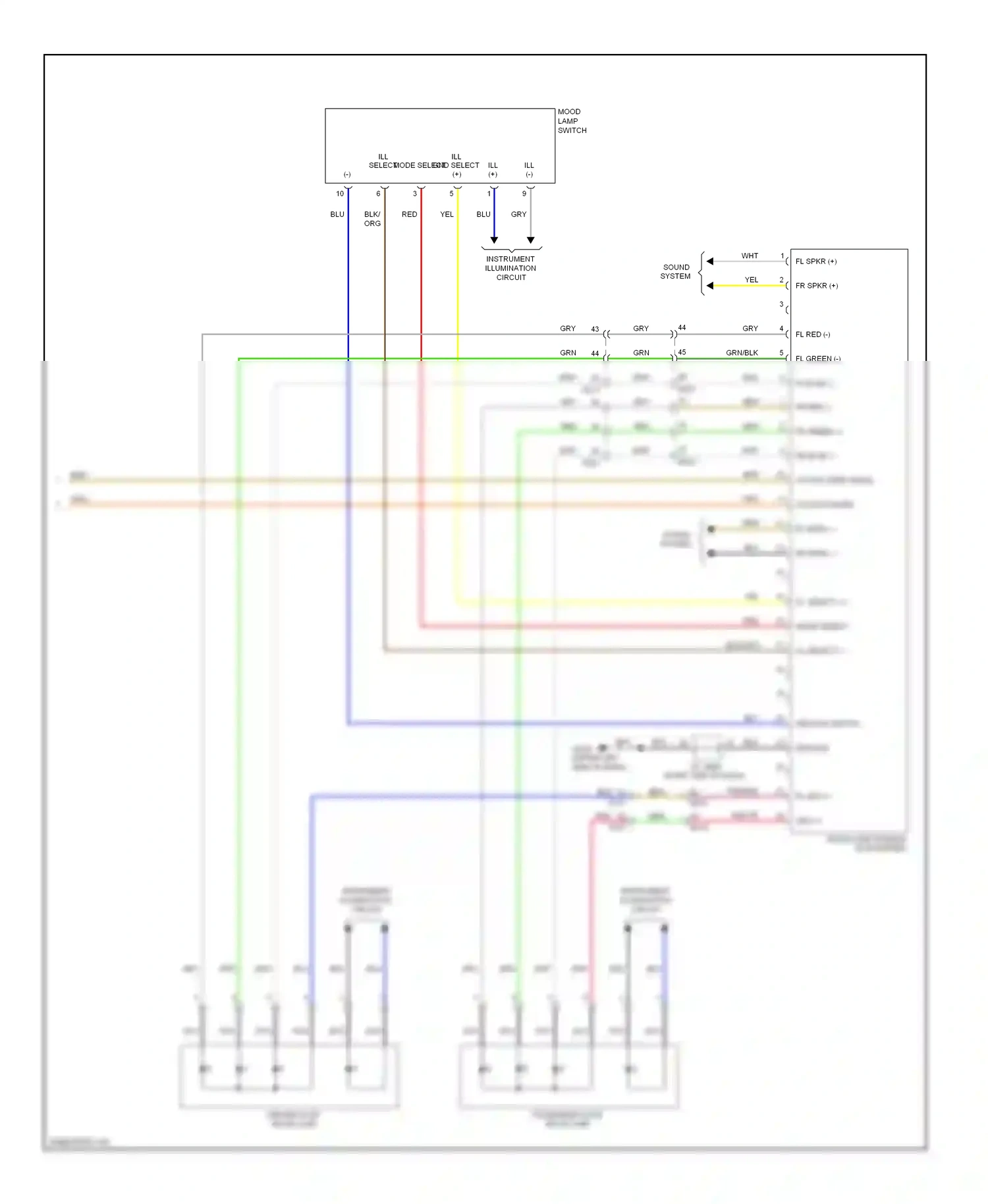 Kia Soul II (2013-2016) ground switch wiring diagram  (1 of 1)