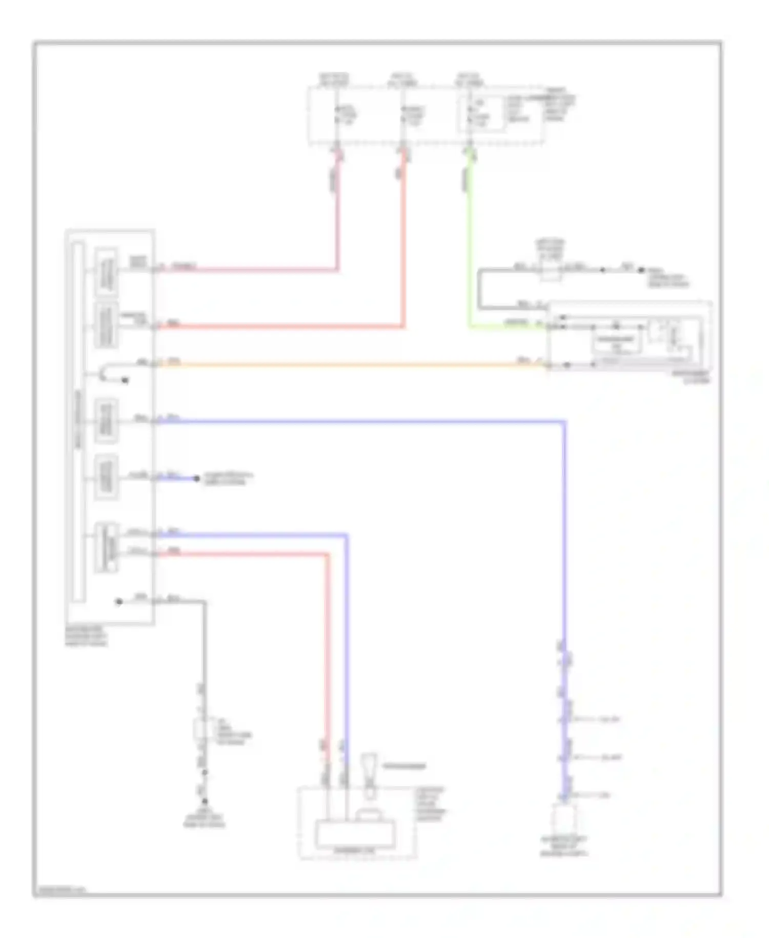 Wiring diagram ignition key ill, door warning switch for Kia Soul II (2013-2016) (2 of 3)