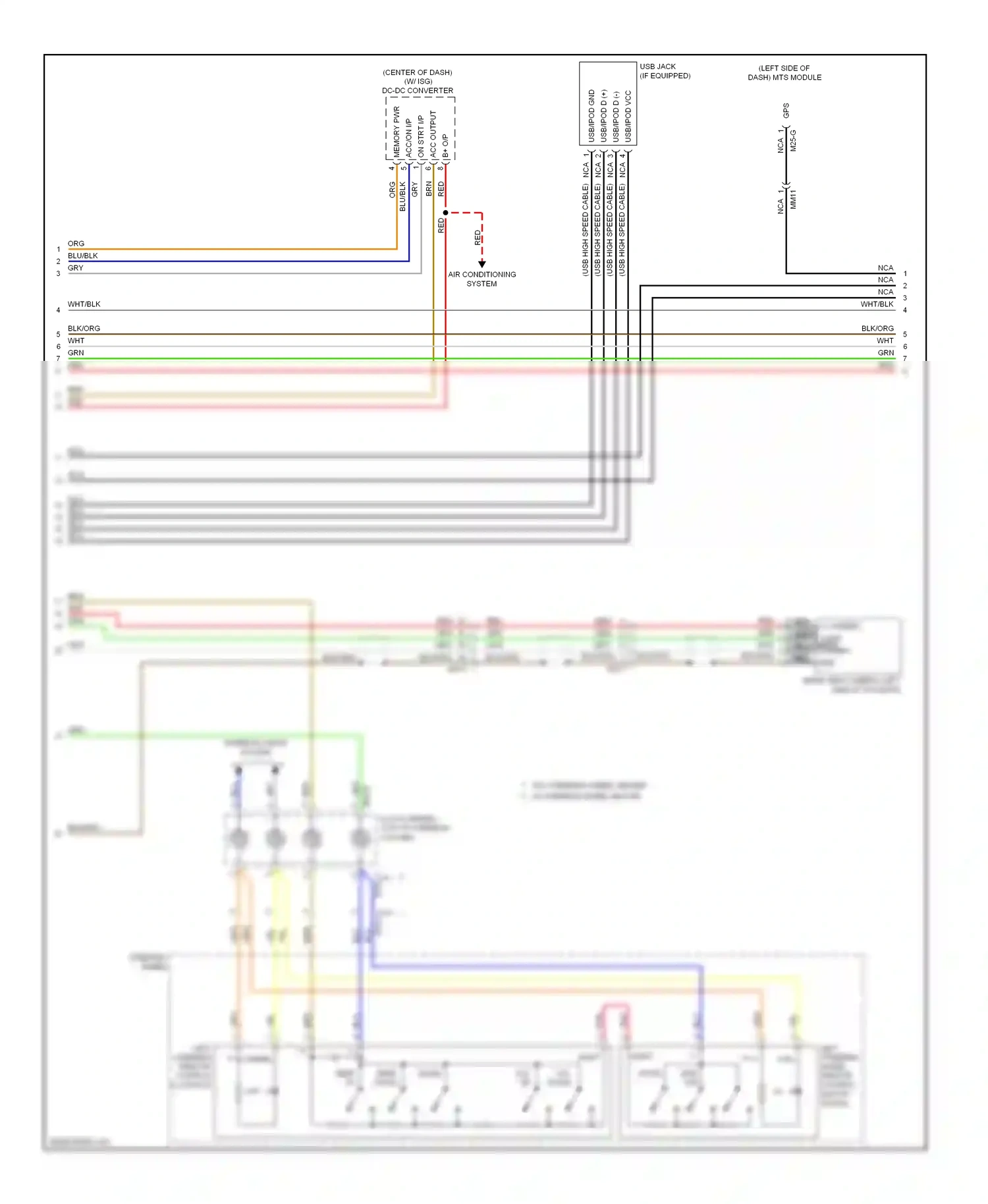 Kia Soul II (2013-2016) left steering wiring diagram  (3 of 4)