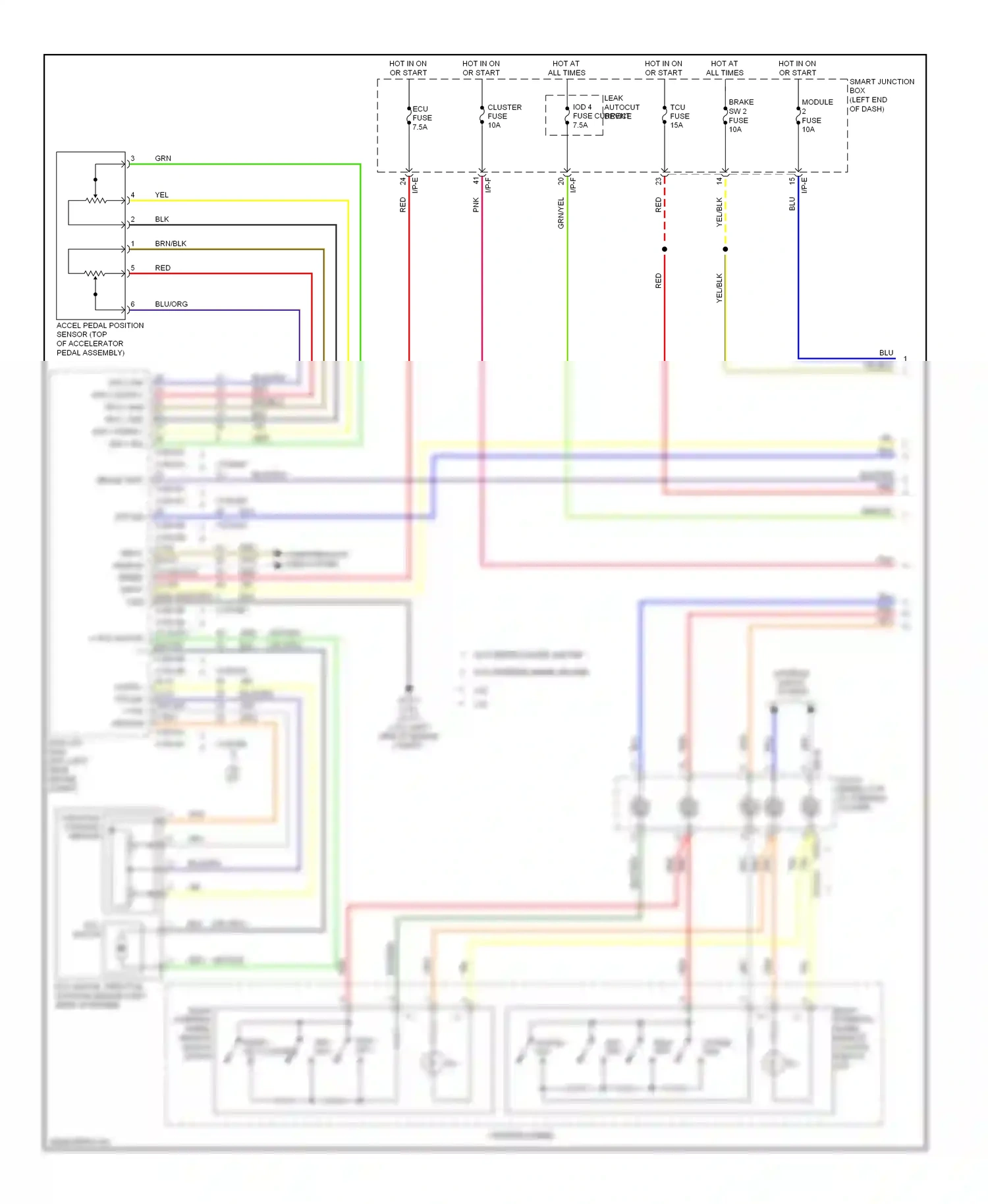 Wiring diagram red for Kia Soul II (2013-2016) (16 of 111)