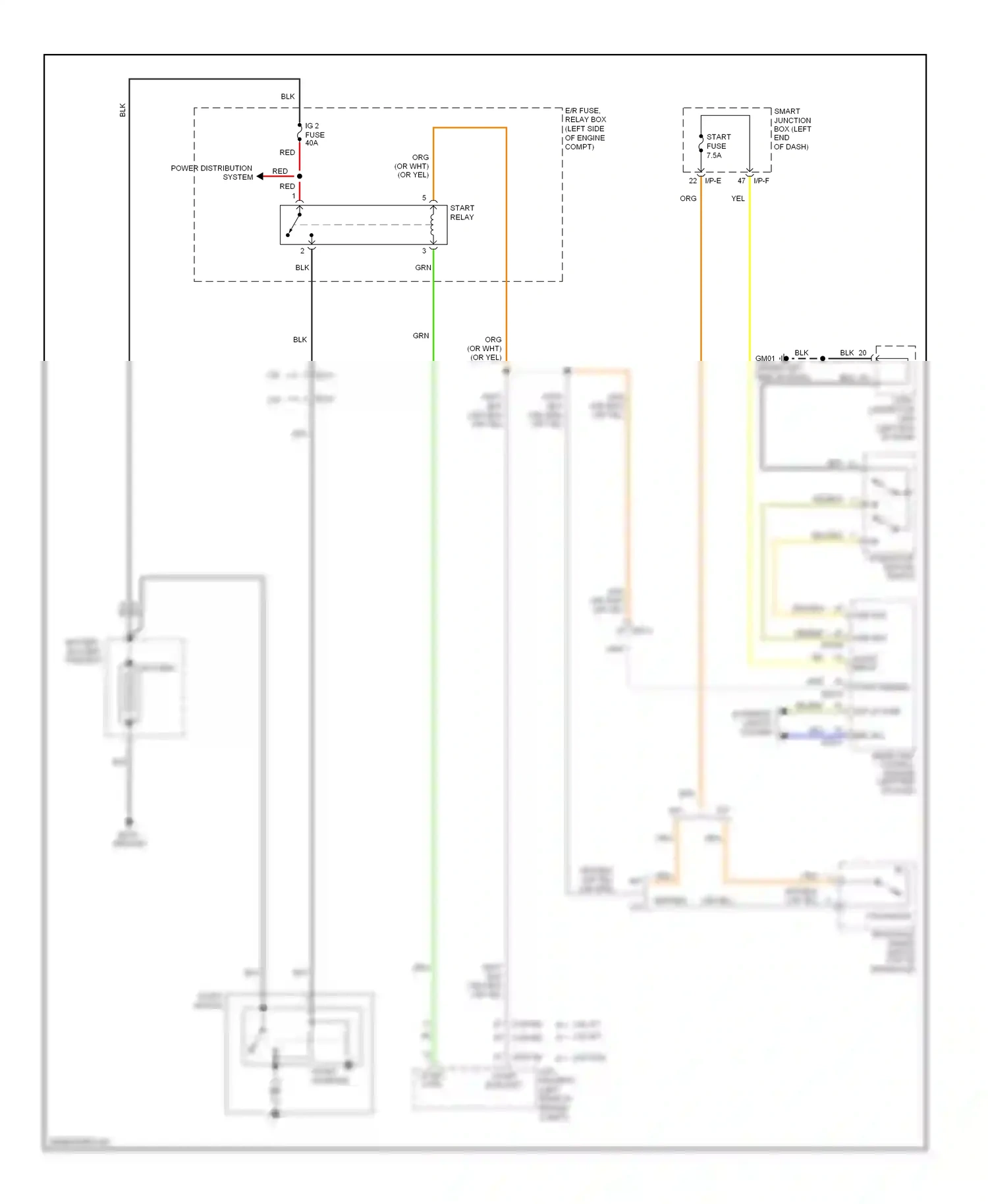 Wiring diagram red for Kia Soul II (2013-2016) (105 of 111)