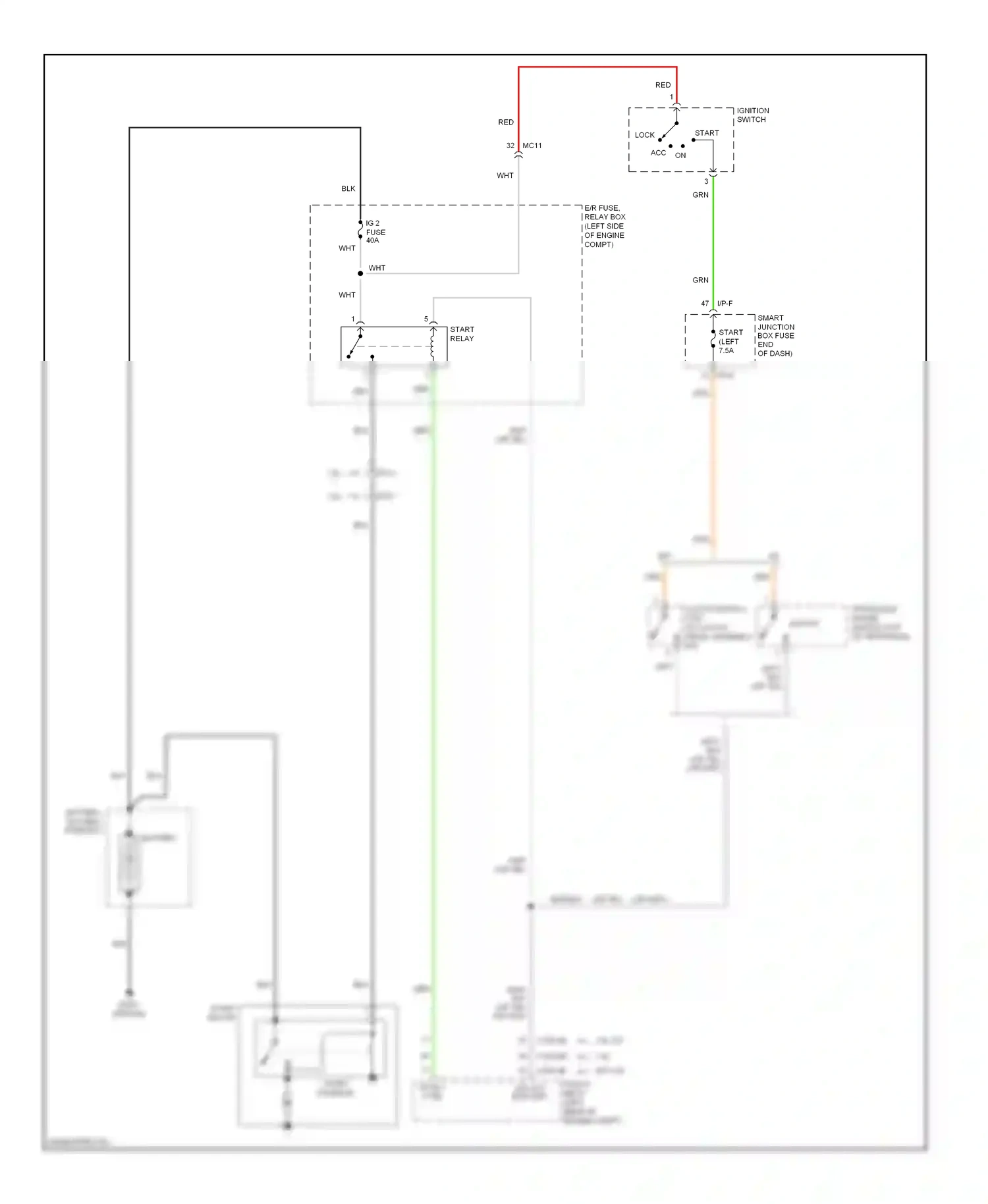 Wiring diagram red for Kia Soul II (2013-2016) (102 of 111)