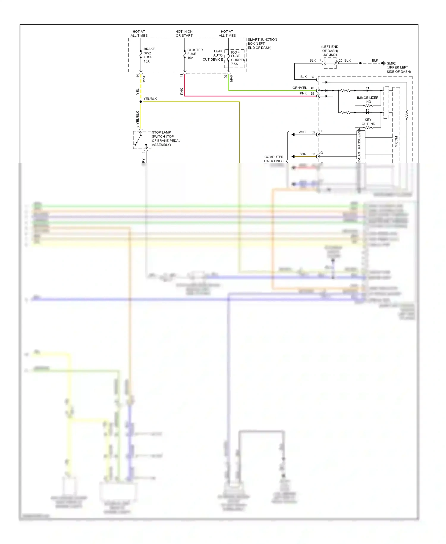 Wiring diagram red for Kia Soul II (2013-2016) (8 of 111)