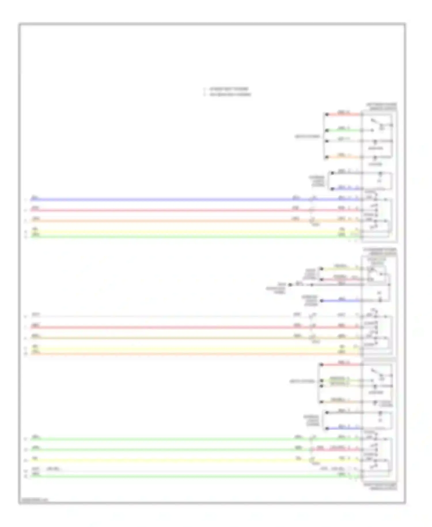 Wiring diagram right rear power window switch for Kia Soul II (2013-2016) (5 of 5)