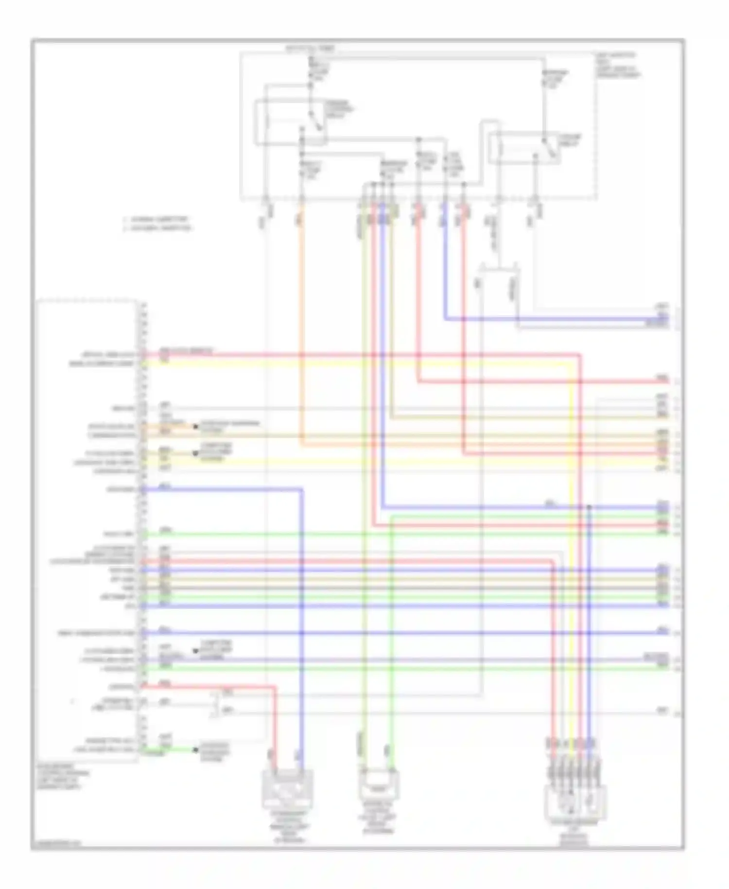 Wiring diagram sensor 1 fuse for Kia Soul II (2013-2016) (3 of 4)
