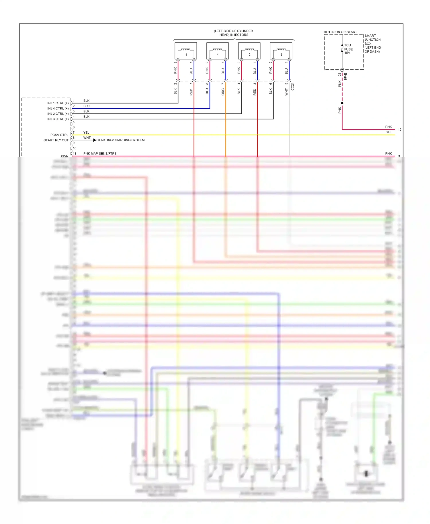 Kia Soul II (2013-2016) starting/charging system wiring diagram  (5 of 7)