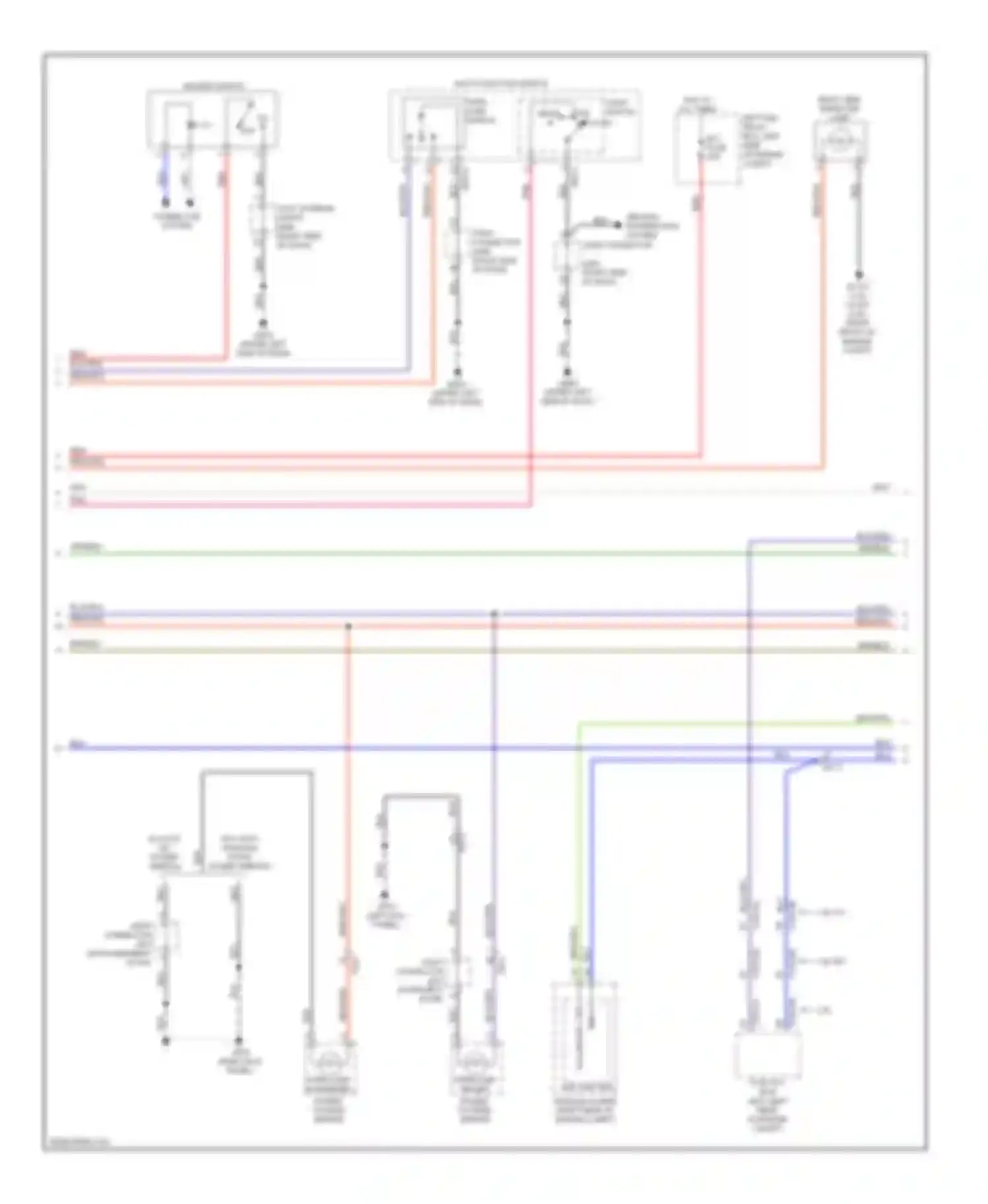 Wiring diagram turn lamp driver power outside mirror for Kia Soul II (2013-2016) (1 of 2)
