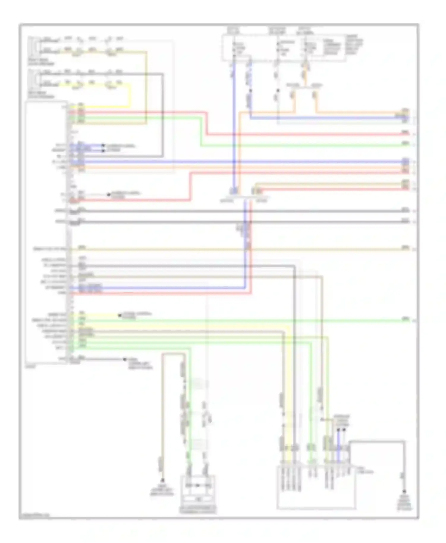 Wiring diagram usb/ipod vcc for Kia Soul II (2013-2016) (3 of 5)