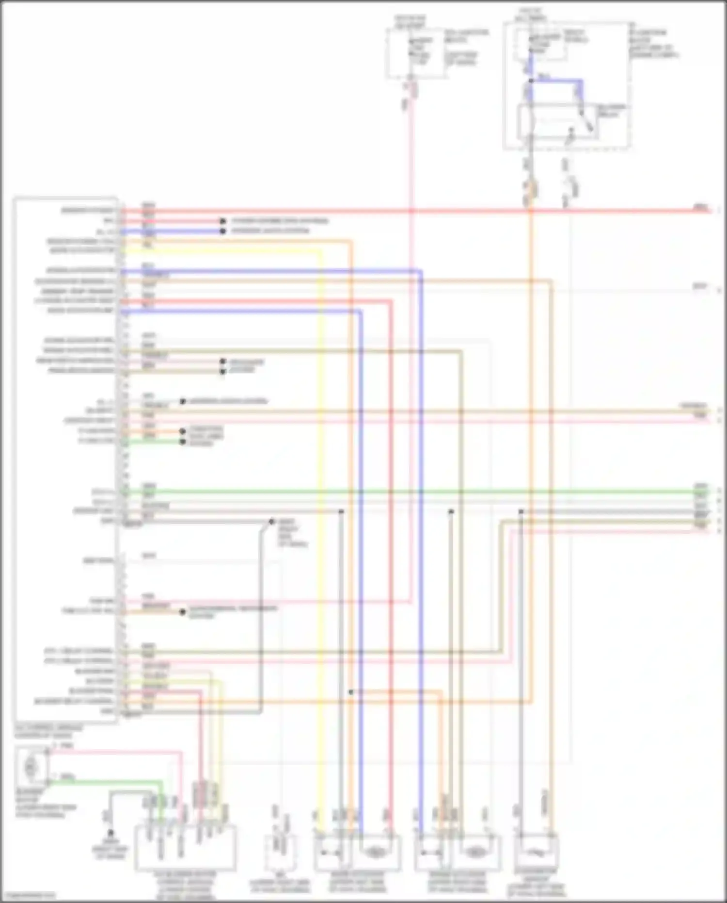 Soul Kia III facelift (2022-2024): Manual a/c circuit (1 of 3)
