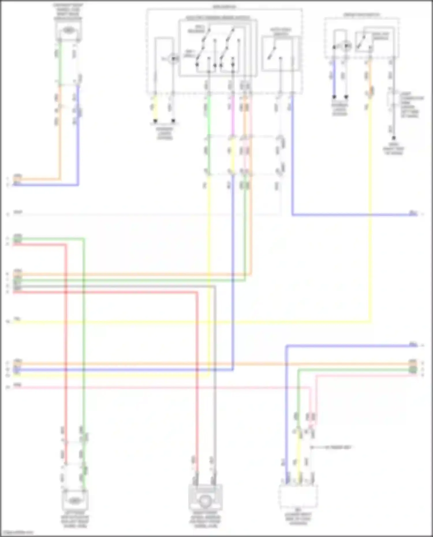 Soul Kia III facelift (2022-2024): Anti-lock brakes circuit, w/ epb (2 of 3)