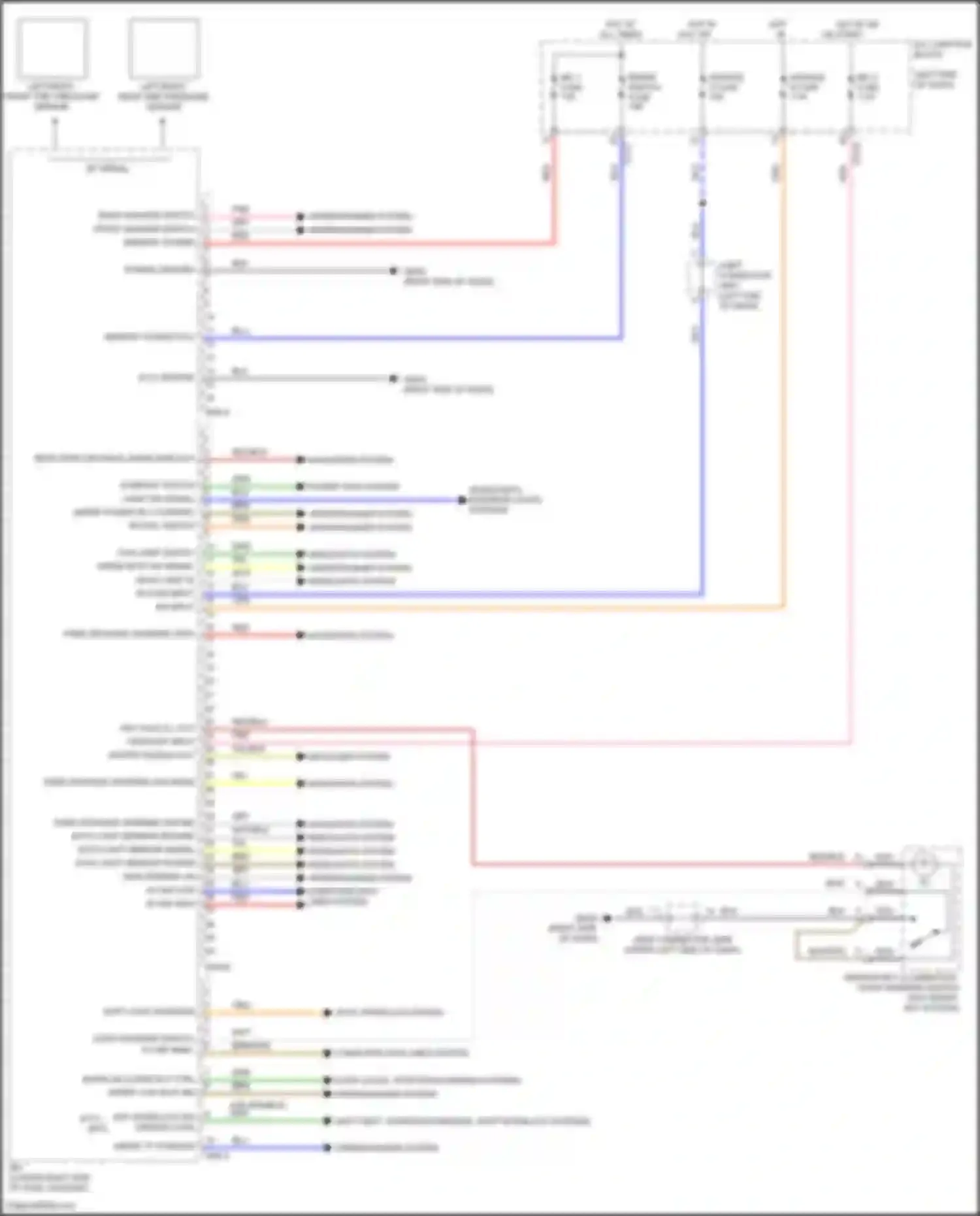Soul Kia III facelift (2022-2024): Integrated control unit circuit (1 of 2)