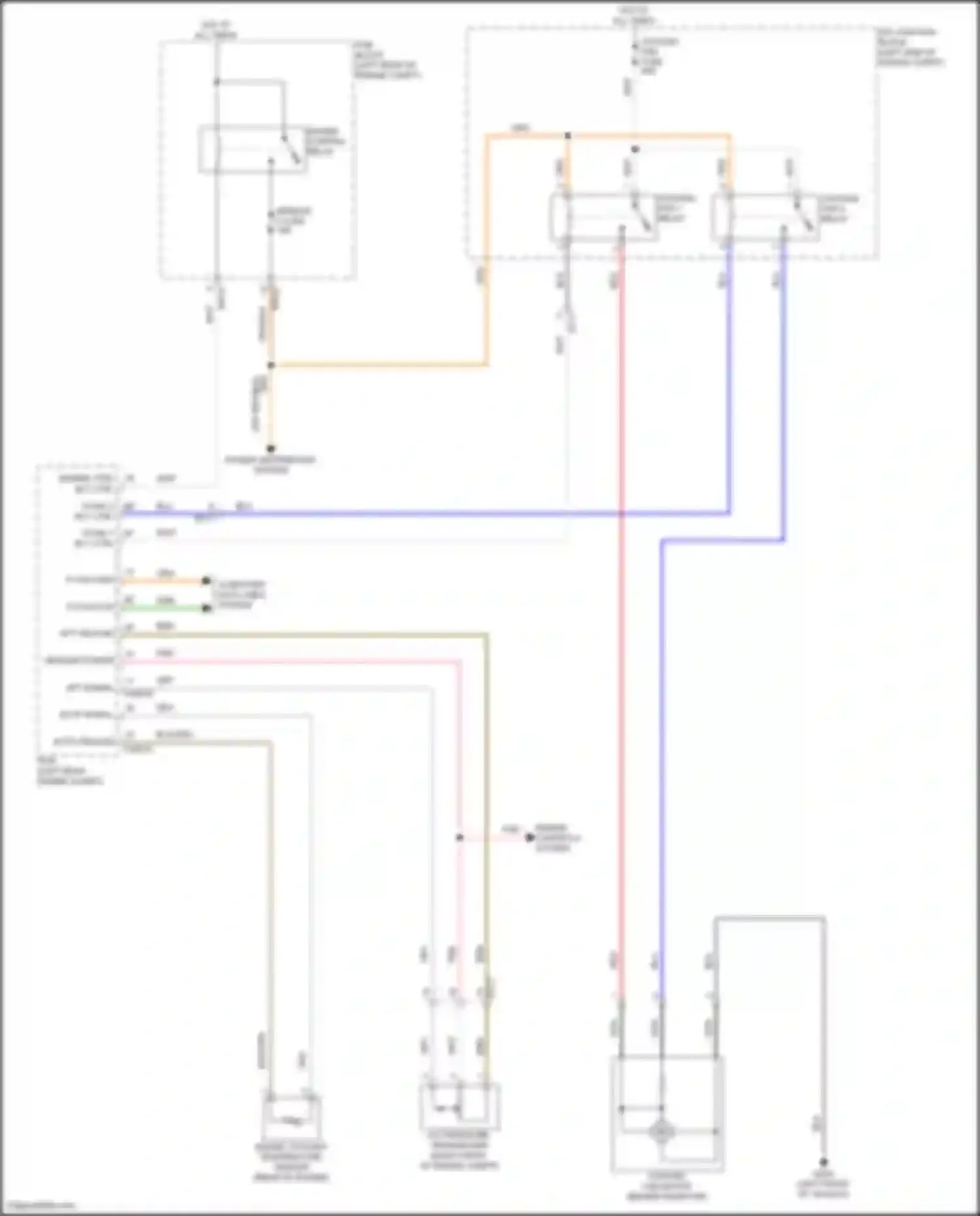 Soul Kia III facelift (2022-2024): Cooling fan circuit