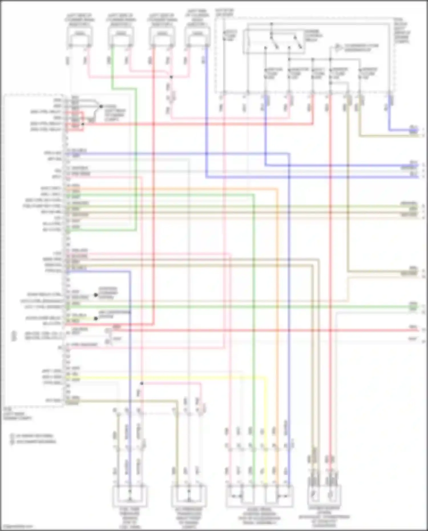 Soul Kia III facelift (2022-2024): Wiring diagram engine performance 2.0l, engine controls circuit (1 of 7)