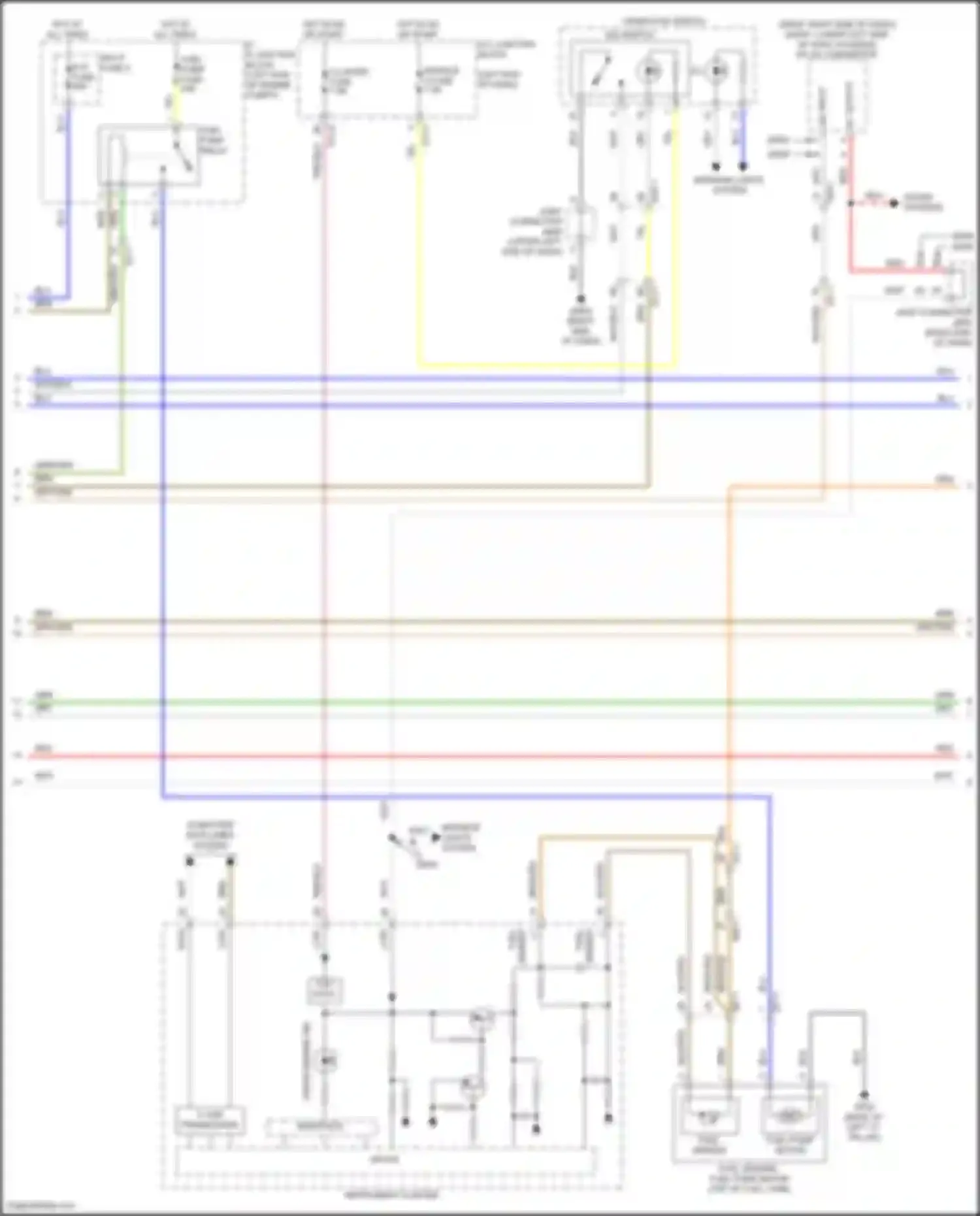 Soul Kia III facelift (2022-2024): Wiring diagram engine performance 2.0l, engine controls circuit (2 of 7)