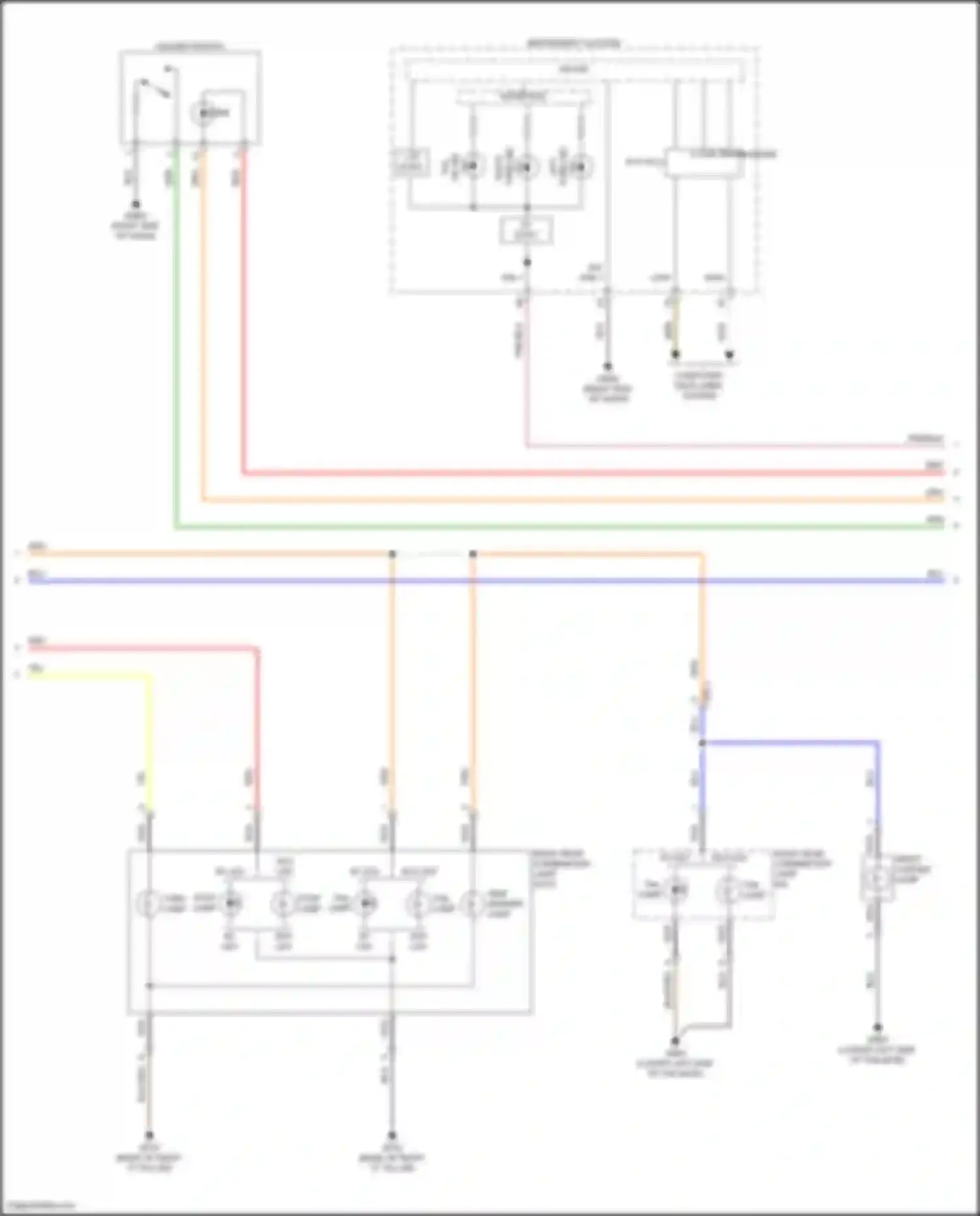 Soul Kia III facelift (2022-2024): Exterior lamps circuit (3 of 4)