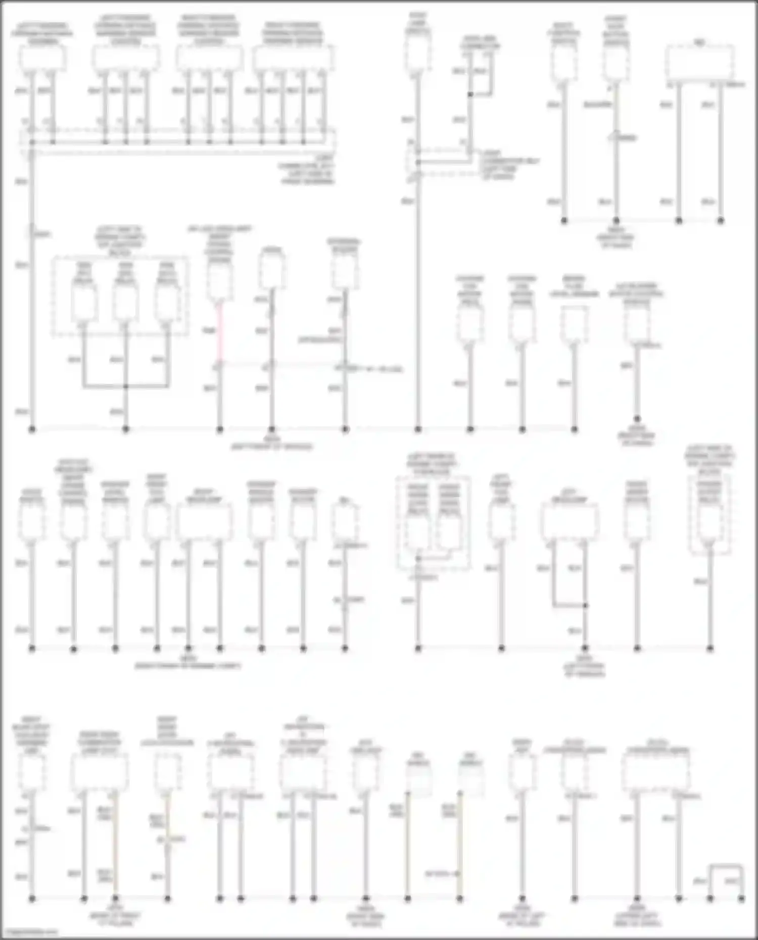 Soul Kia III facelift (2022-2024): Ground distribution circuit (2 of 5)