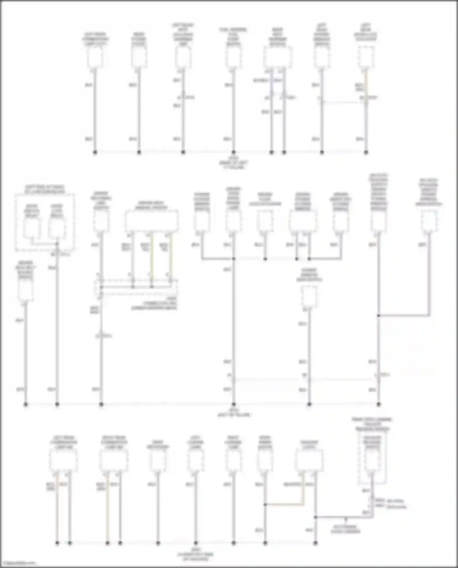 Soul Kia III facelift (2022-2024): Ground distribution circuit (3 of 5)