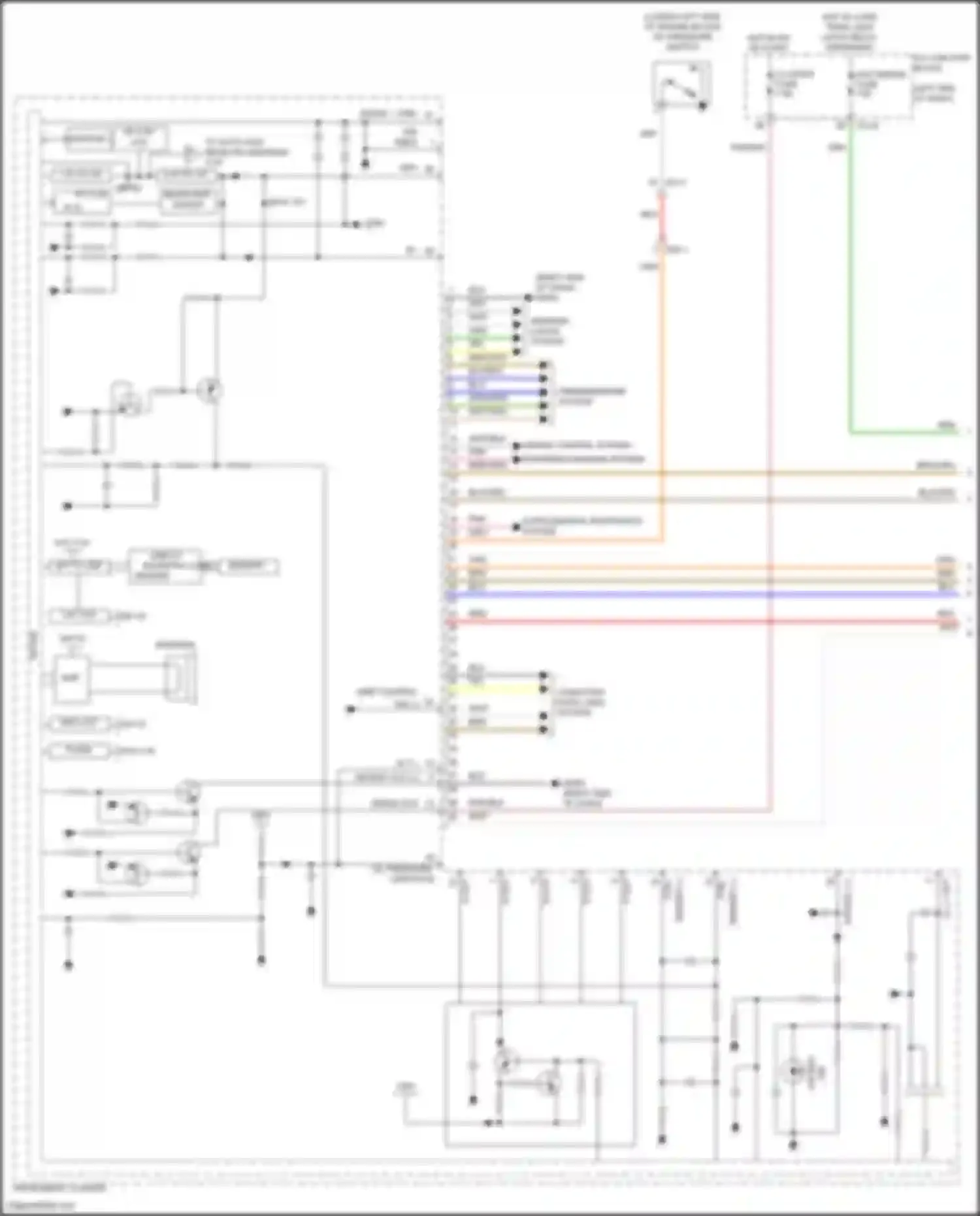 Soul Kia III facelift (2022-2024): Instrument cluster circuit (1 of 4)