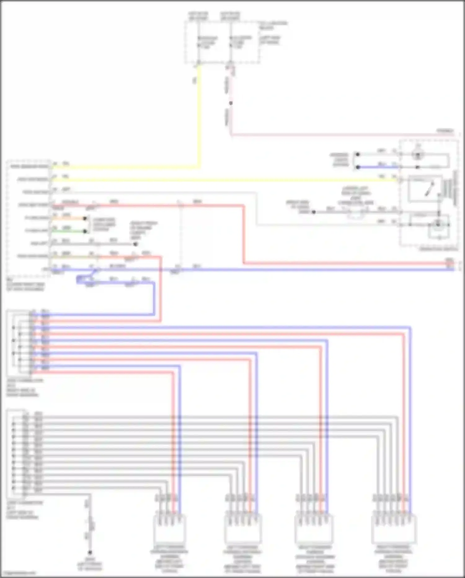 Soul Kia III facelift (2022-2024): Parking assistant circuit (1 of 2)