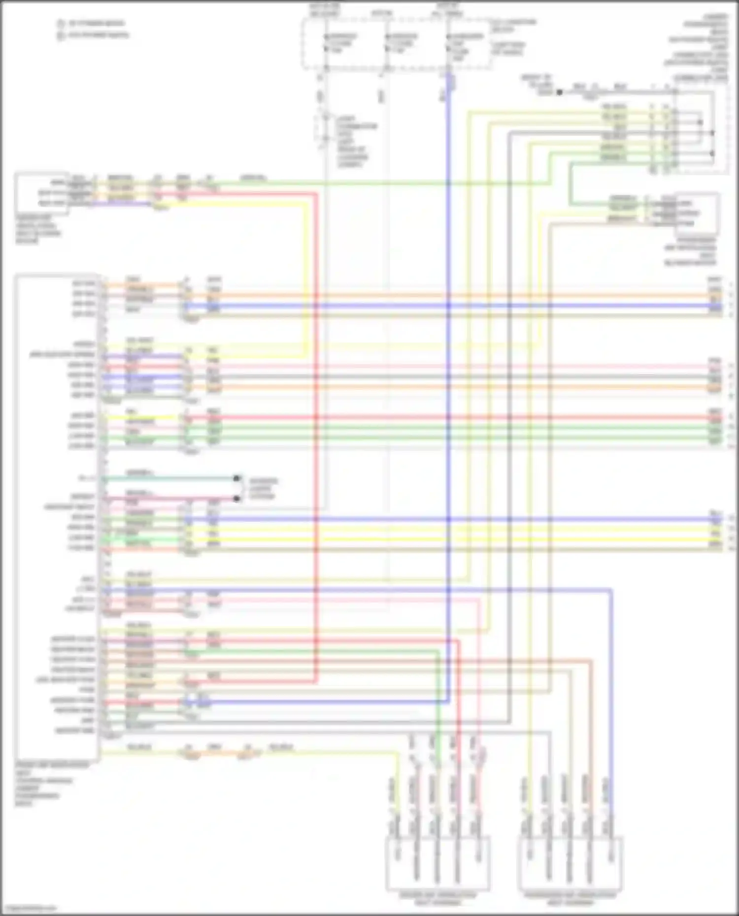 Soul Kia III facelift (2022-2024): Seat ventilation circuit (1 of 2)