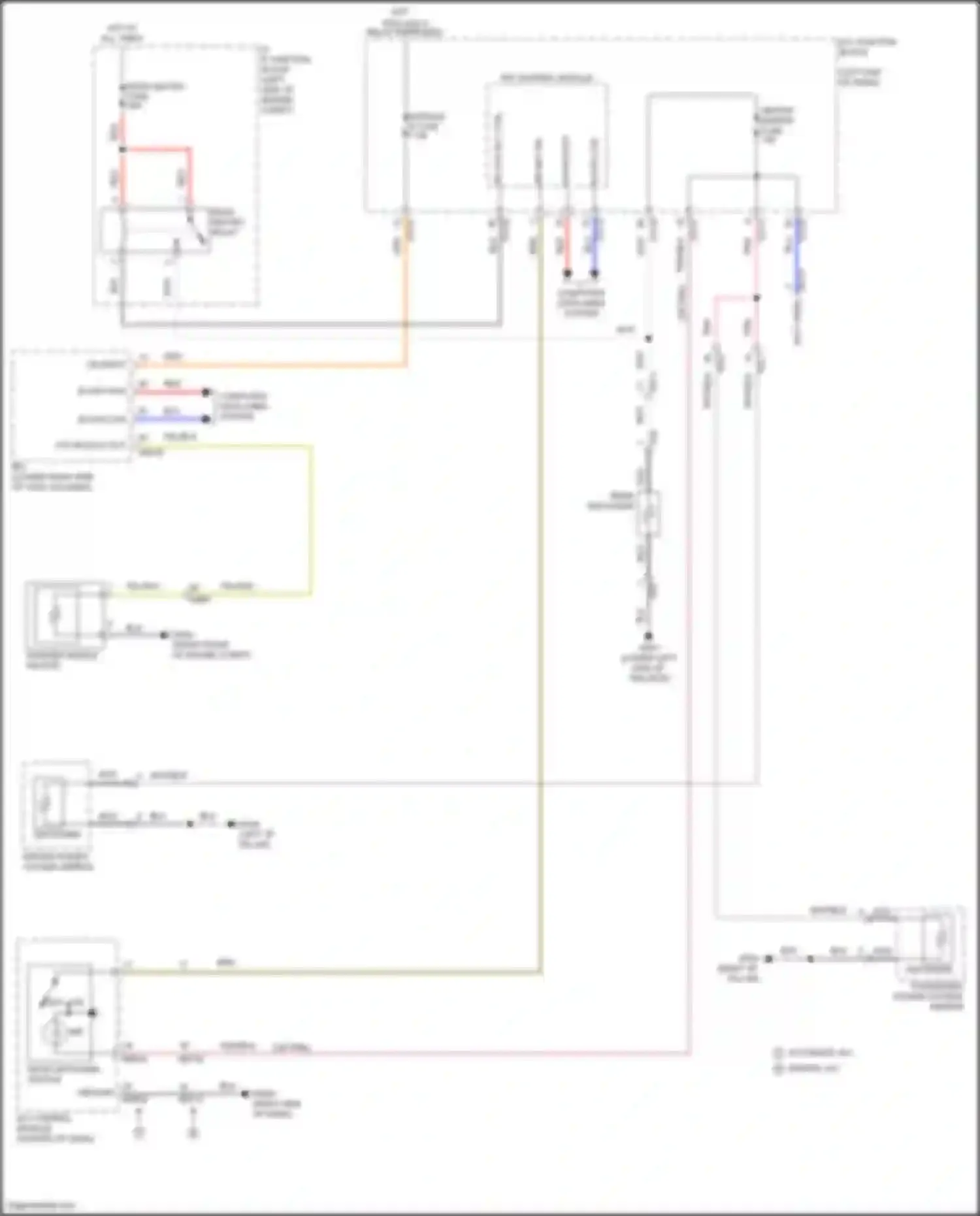 Wiring diagram a/c control module for Kia Soul III facelift (2022-2024) (3 of 10)