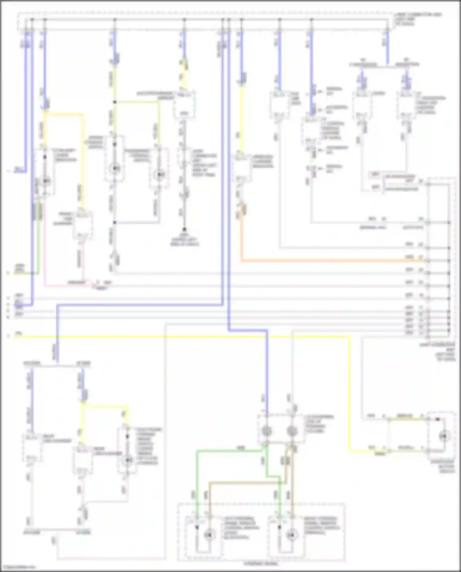 Wiring diagram a/c control module for Kia Soul III facelift (2022-2024) (5 of 10)