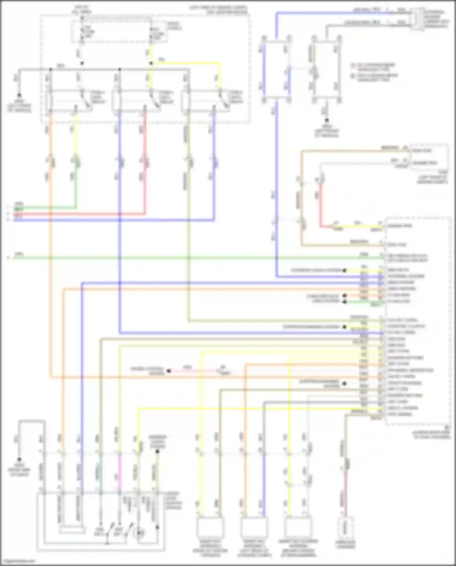 Wiring diagram cruise control system for Kia Soul III facelift (2022-2024) (1 of 8)