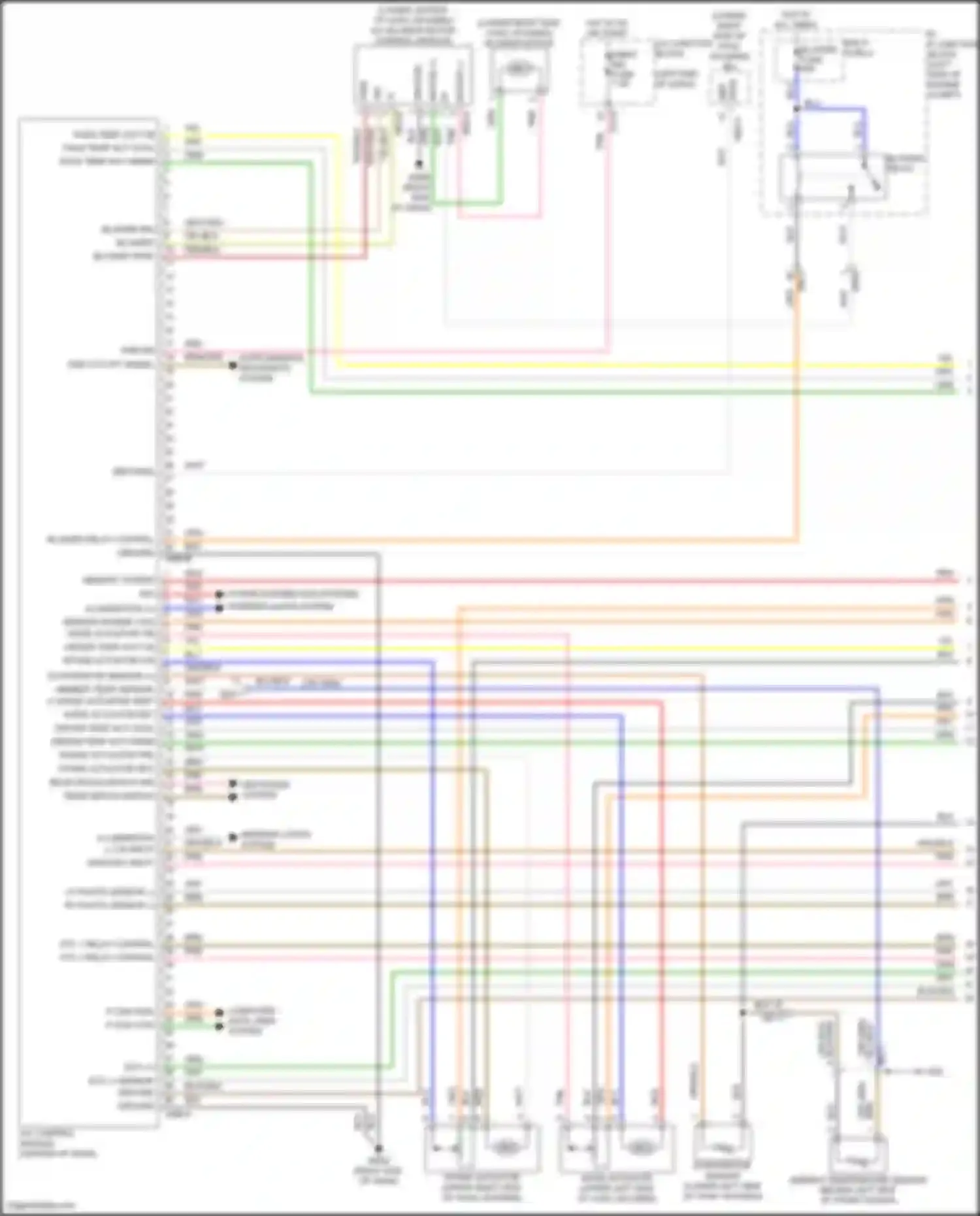 Wiring diagram defogger system for Kia Soul III facelift (2022-2024) (1 of 5)