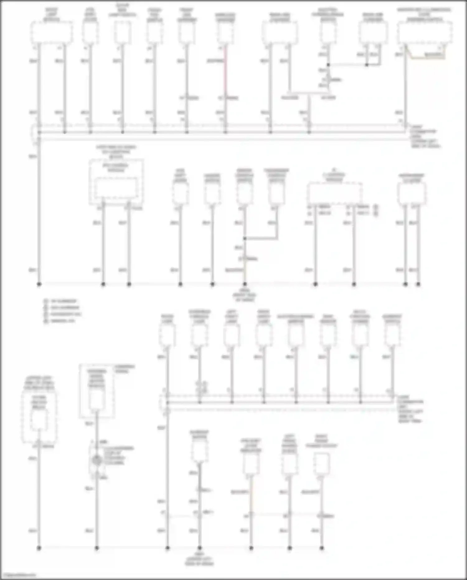 Wiring diagram driver console switch for Kia Soul III facelift (2022-2024) (2 of 7)