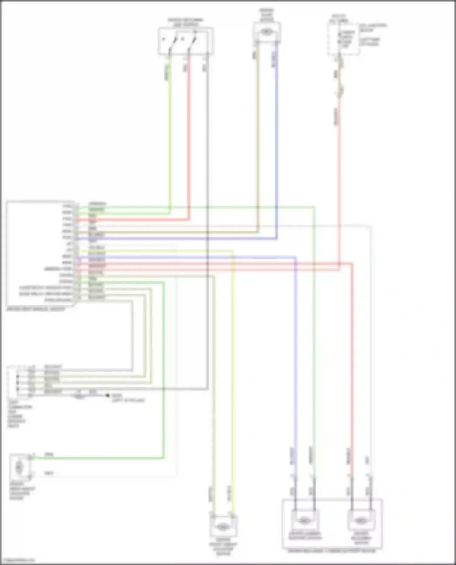 Wiring diagram driver reclining motor for Kia Soul III facelift (2022-2024) (1 of 1)