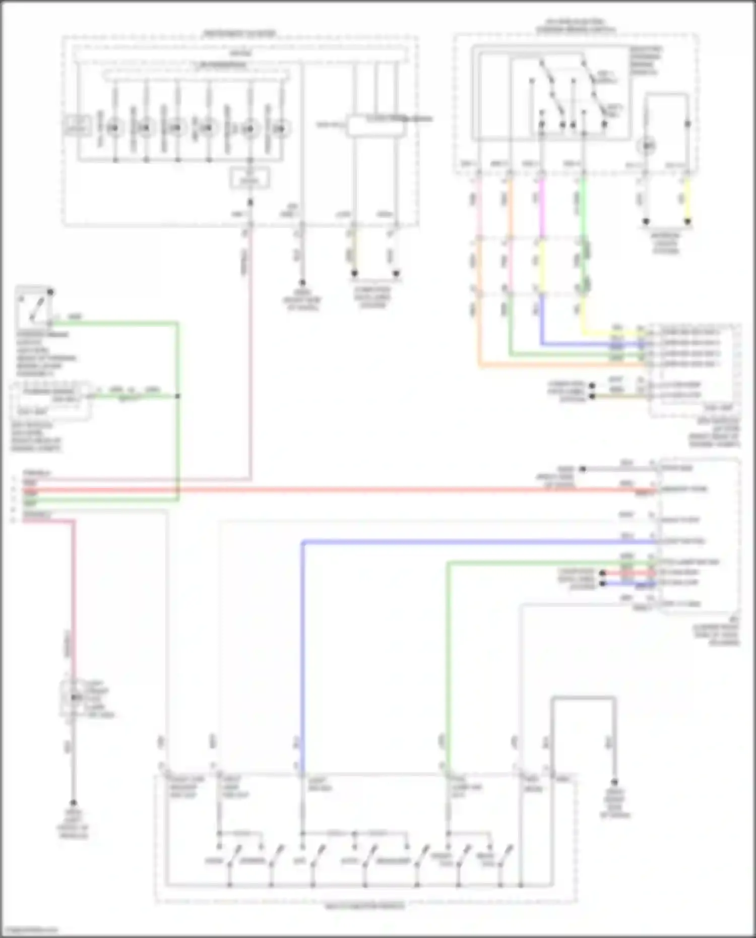 Wiring diagram instrument cluster for Kia Soul III facelift (2022-2024) (8 of 27)