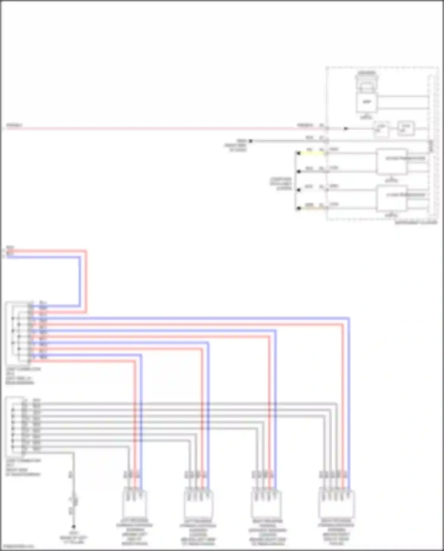 Wiring diagram instrument cluster for Kia Soul III facelift (2022-2024) (18 of 27)
