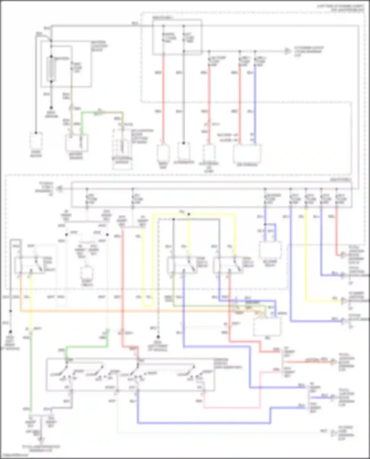 Wiring diagram lin bus for Kia Soul III facelift (2022-2024) (2 of 2)
