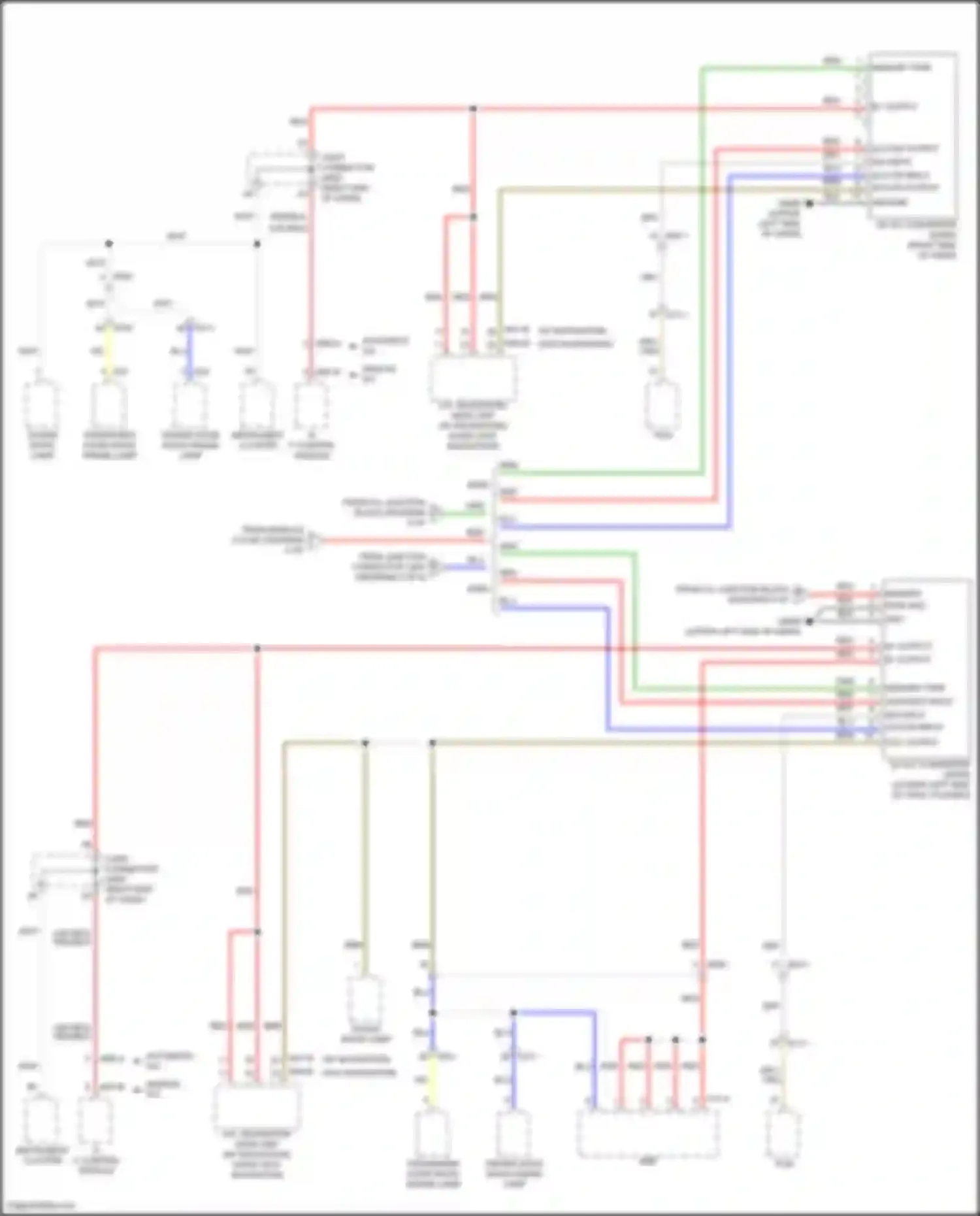 Wiring diagram passenger door mood range lamp for Kia Soul III facelift (2022-2024) (4 of 6)