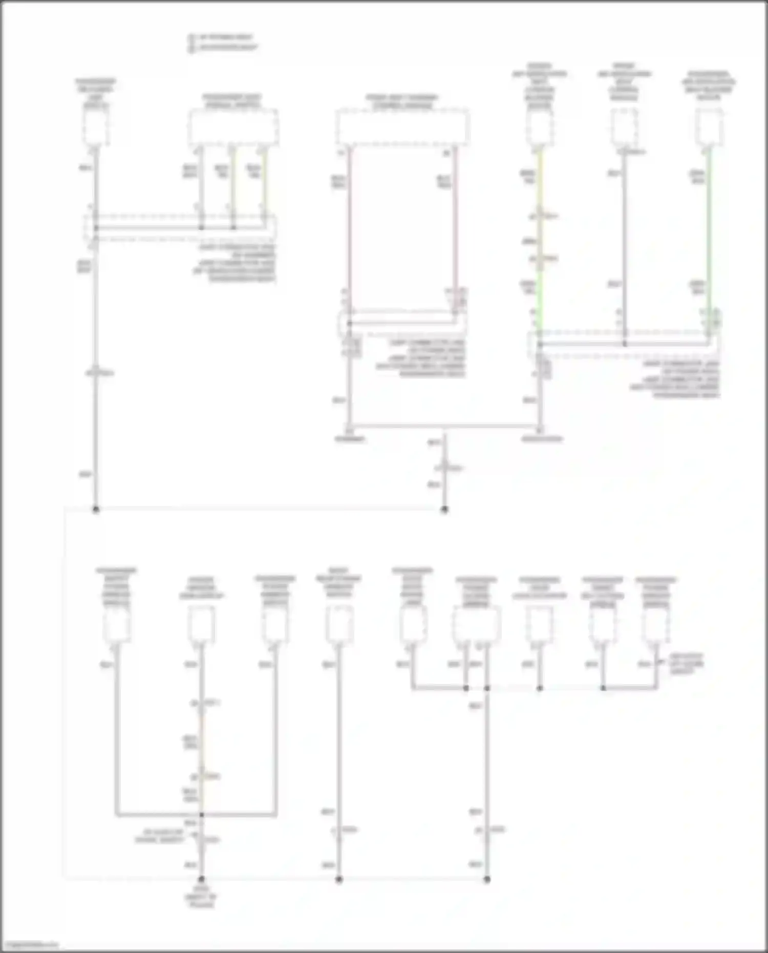 Wiring diagram passenger power window switch for Kia Soul III facelift (2022-2024) (2 of 8)