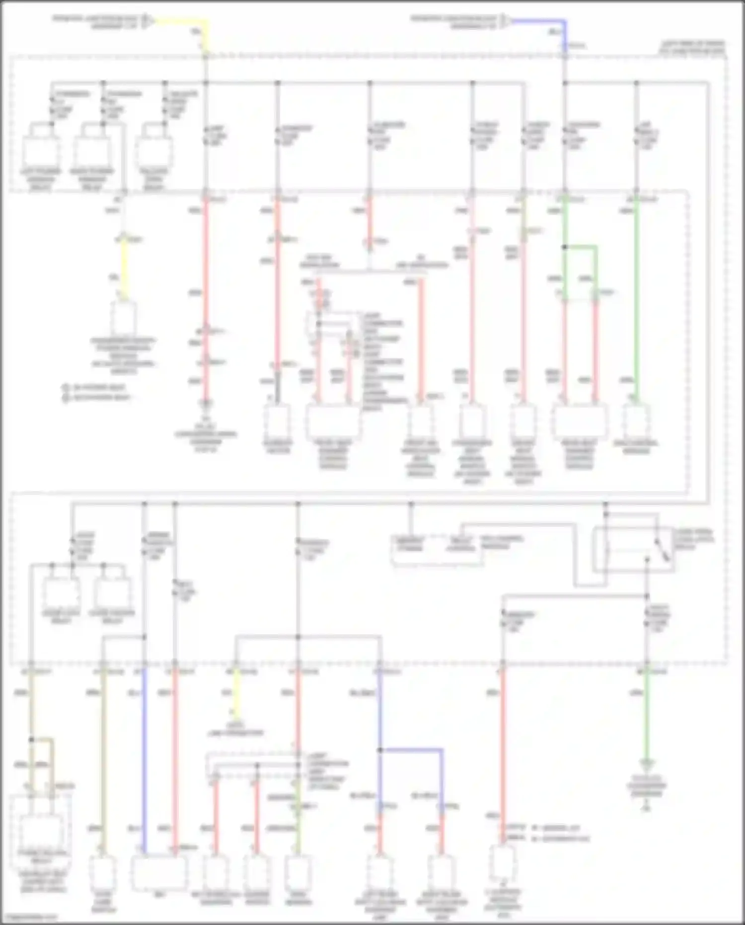 Wiring diagram right blind-spot collision warning unit for Kia Soul III facelift (2022-2024) (5 of 5)
