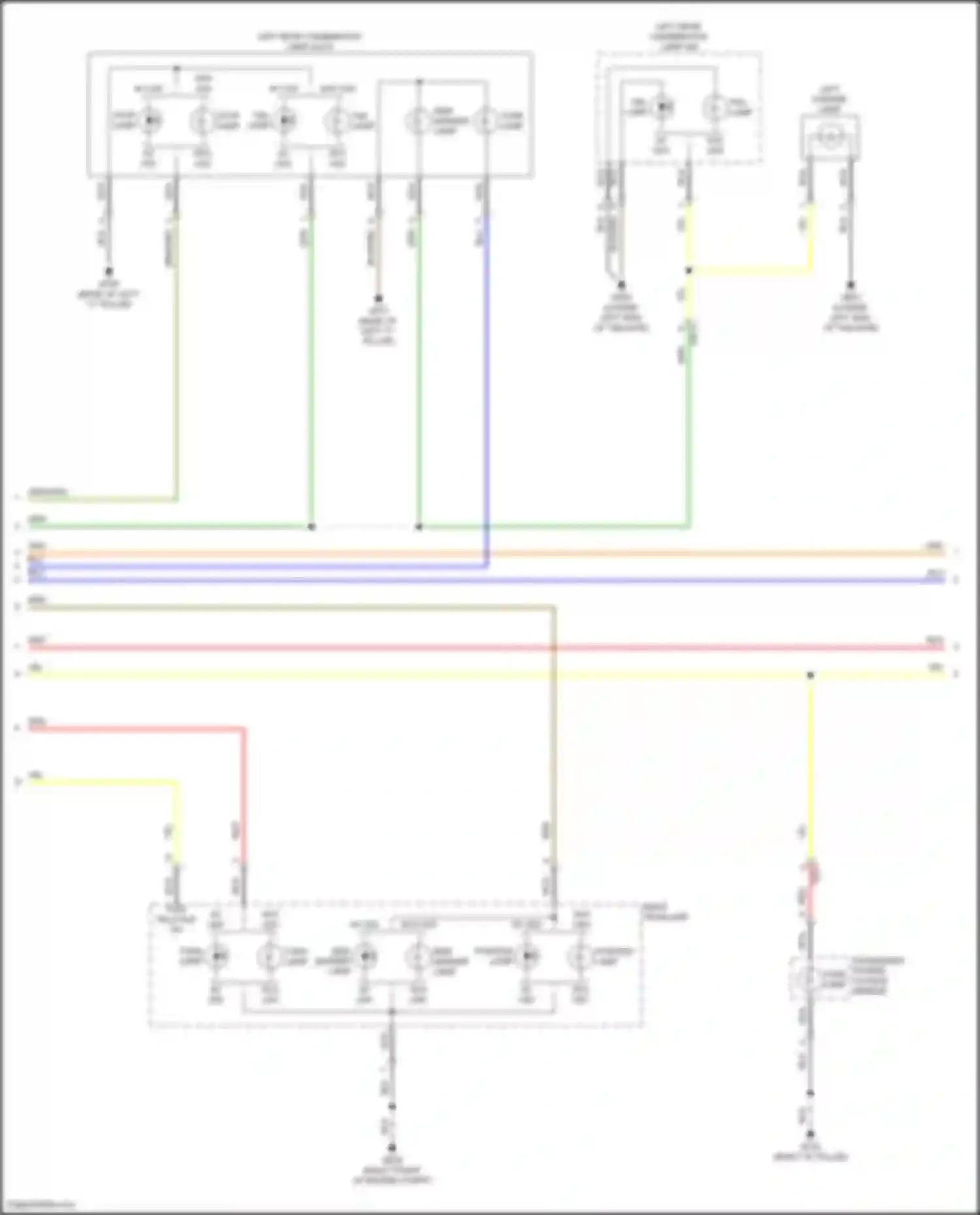 Wiring diagram side marker lamp for Kia Soul III facelift (2022-2024) (2 of 3)