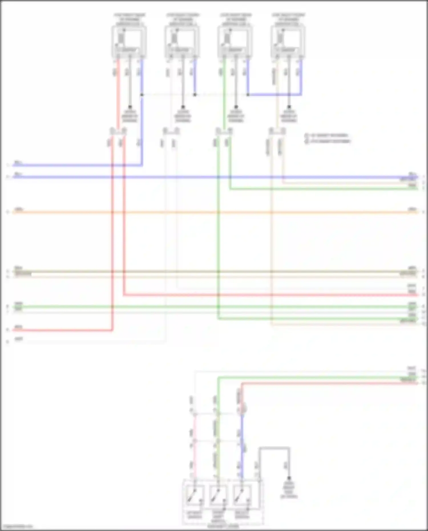 Wiring diagram up shift switch for Kia Soul III facelift (2022-2024) (2 of 2)