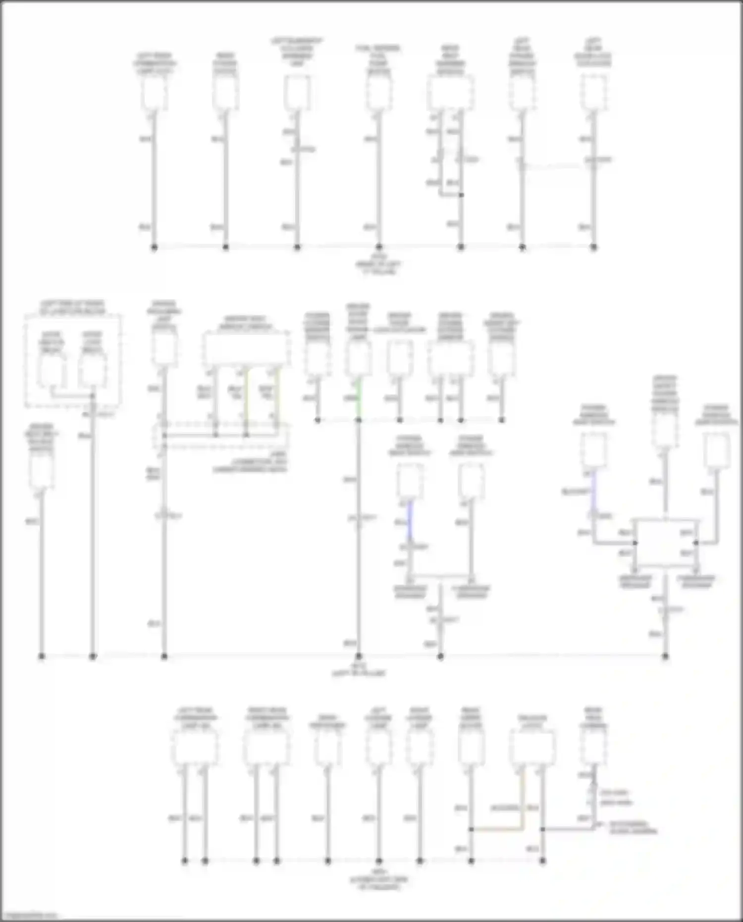 Soul Kia III (2019-2024): Ground distribution circuit (4 of 6)