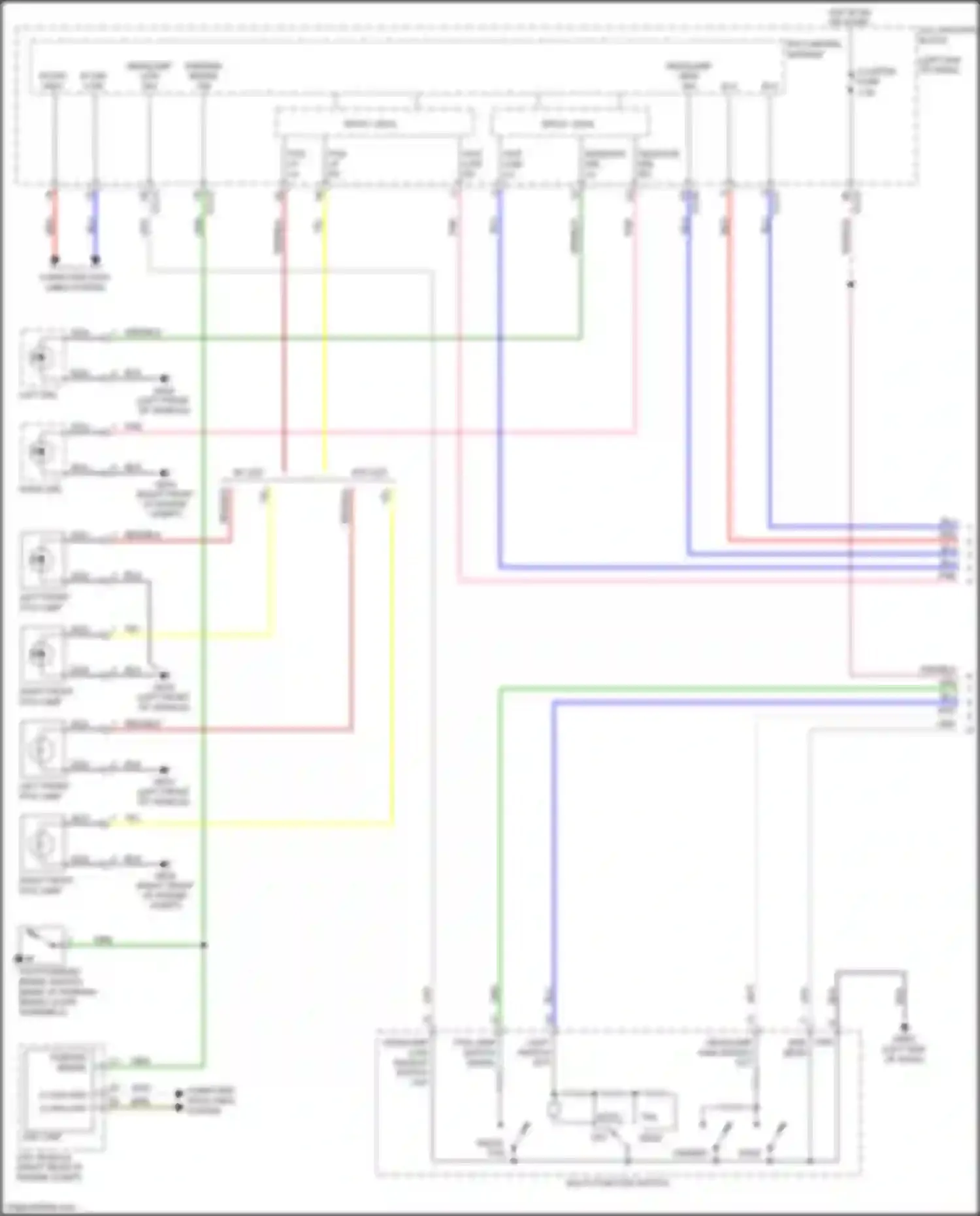 Soul Kia III (2019-2024): Headlights circuit, bi-function type (1 of 2)