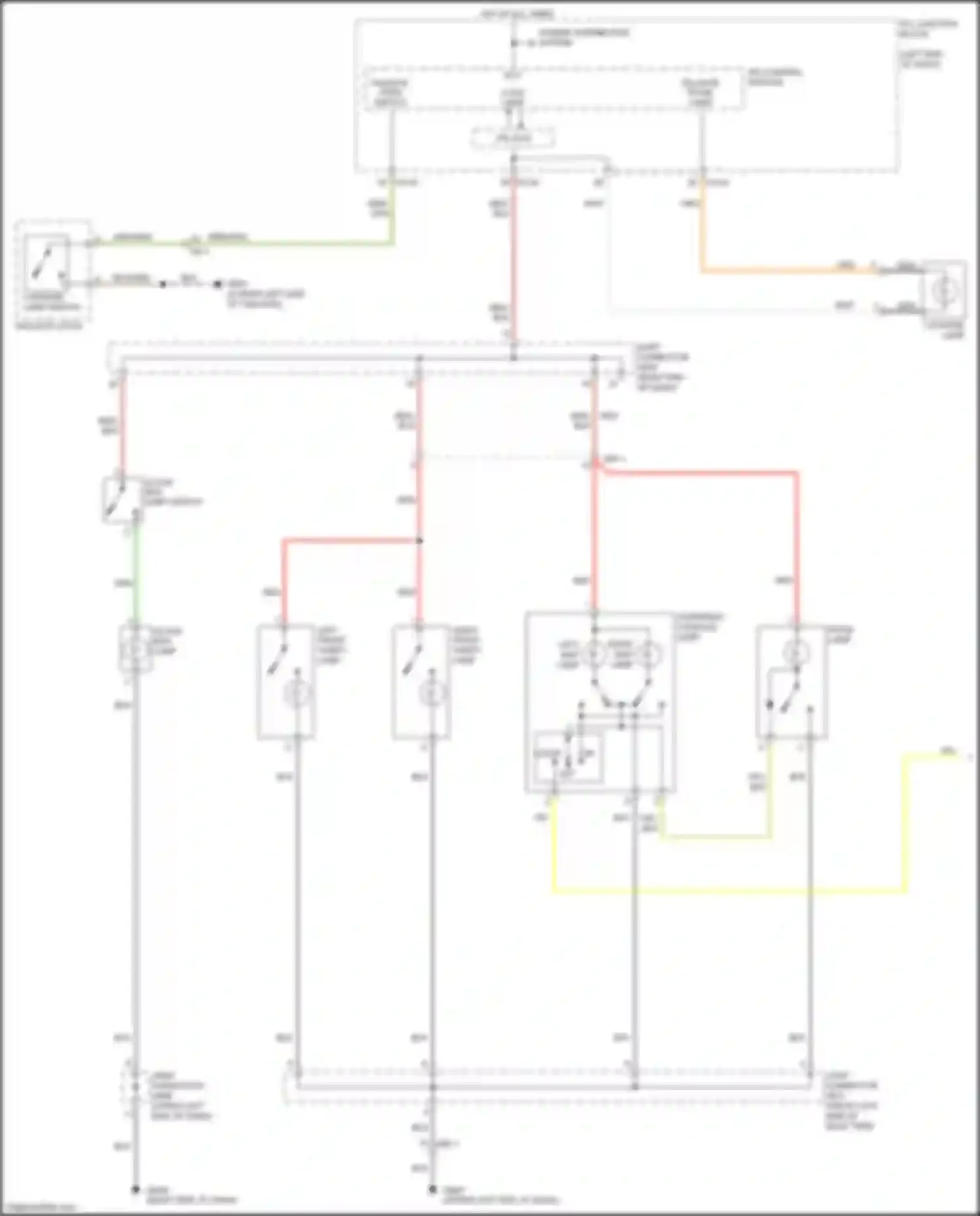 Soul Kia III (2019-2024): Courtesy lamps circuit, w/o isg (1 of 3)