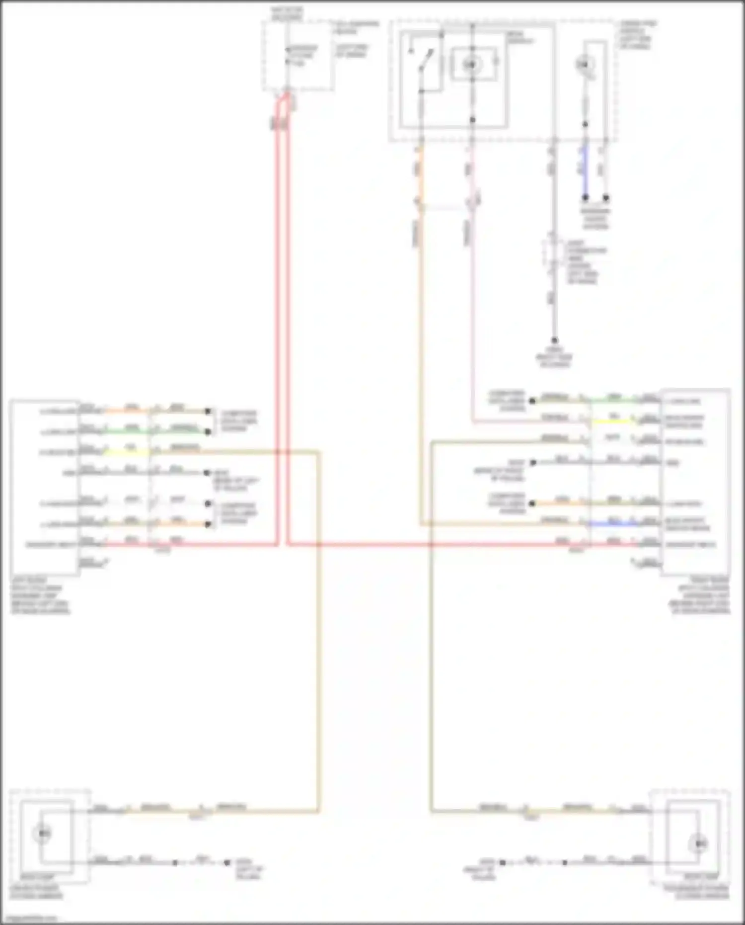 Soul Kia III (2019-2024): Blind spot monitoring circuit