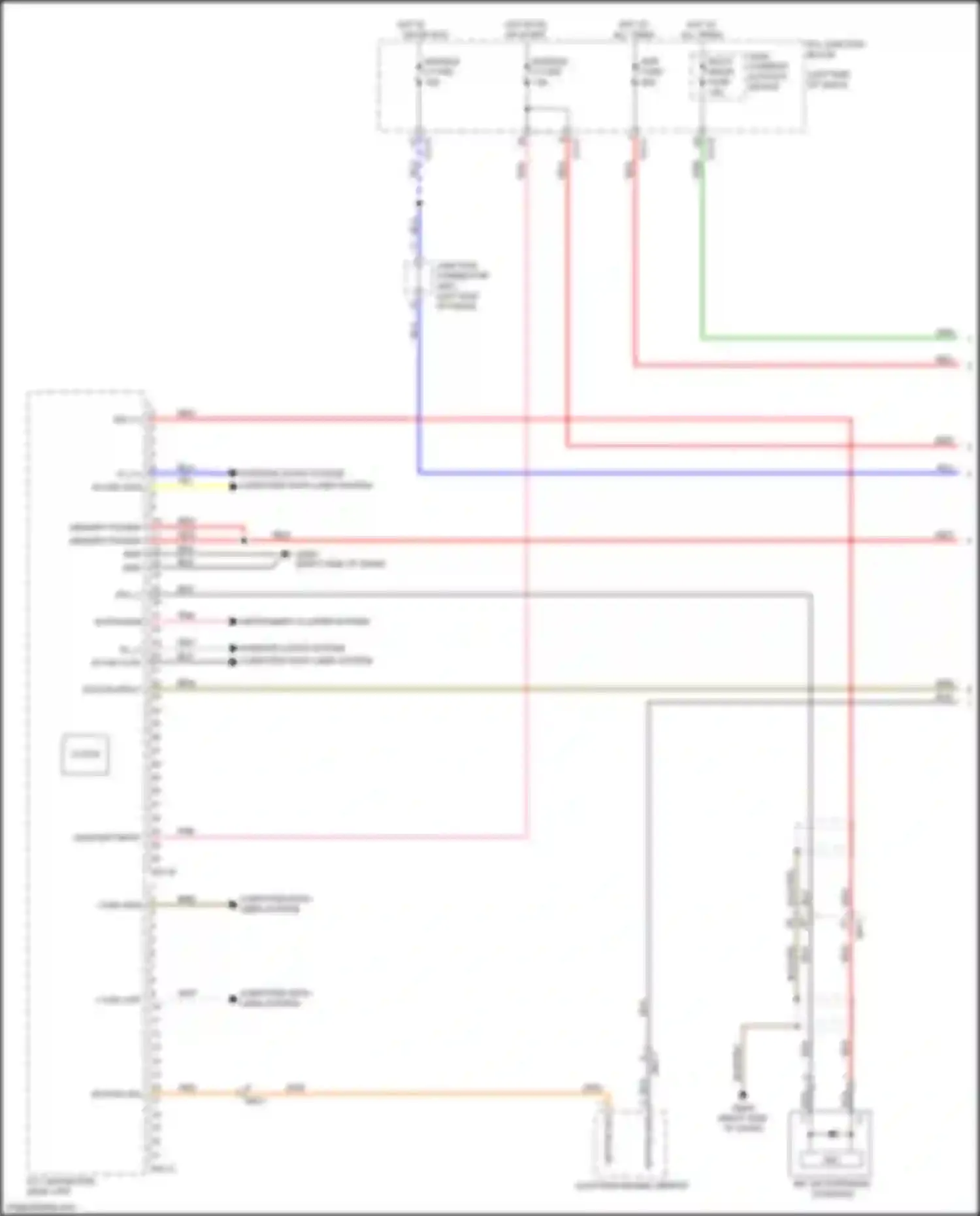 Soul Kia III (2019-2024): Navigation circuit, w/ amplifier w/ idle stop/go (1 of 4)