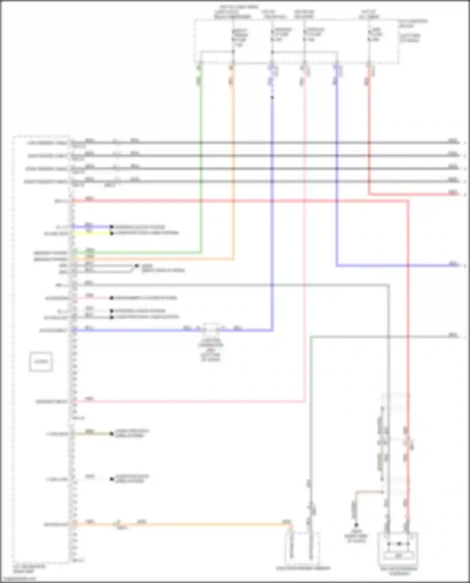 Soul Kia III (2019-2024): Navigation circuit, w/ amplifier w/o idle stop/go (1 of 4)