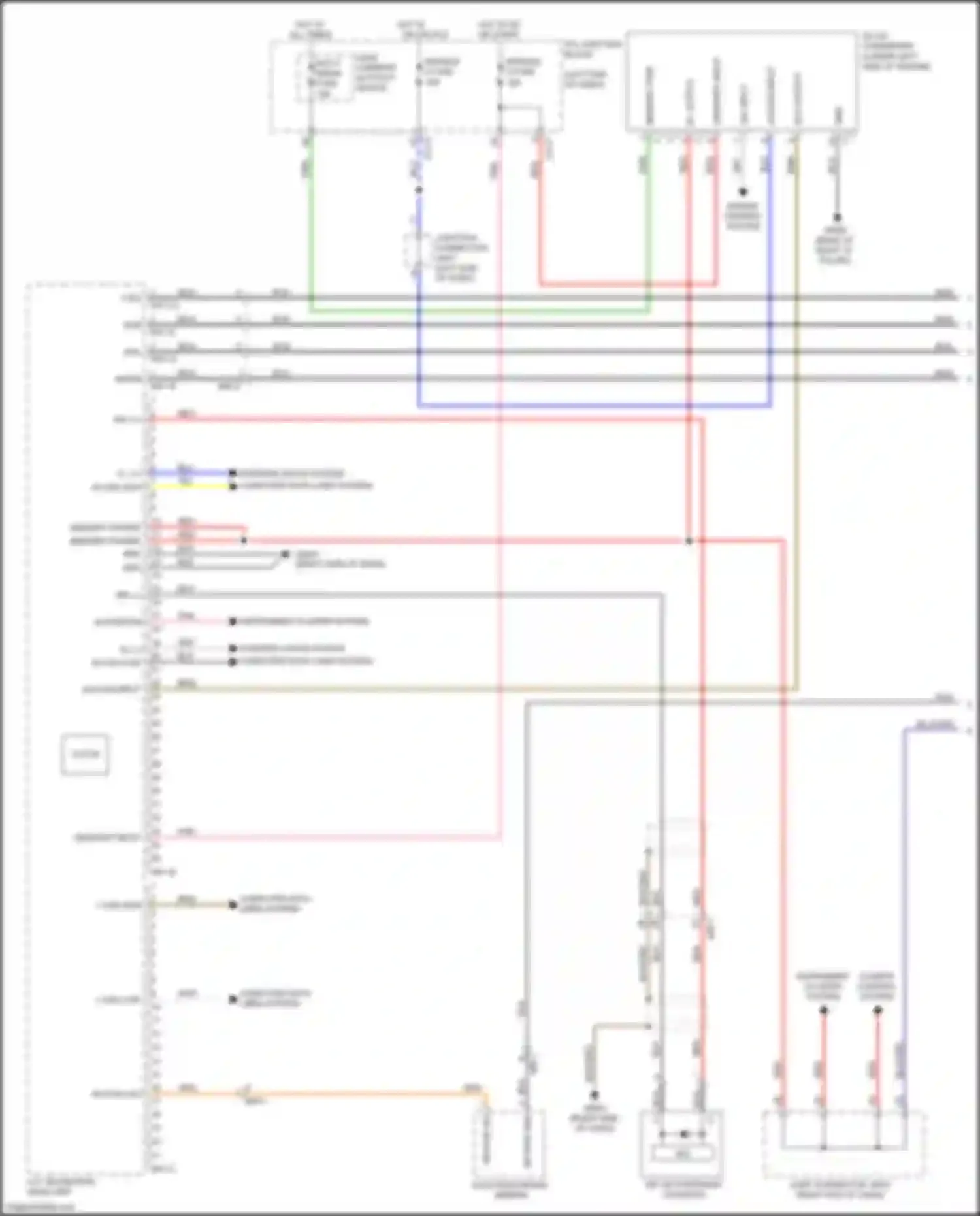 Soul Kia III (2019-2024): Navigation circuit, w/o amplifier w/ idle stop/go (1 of 3)
