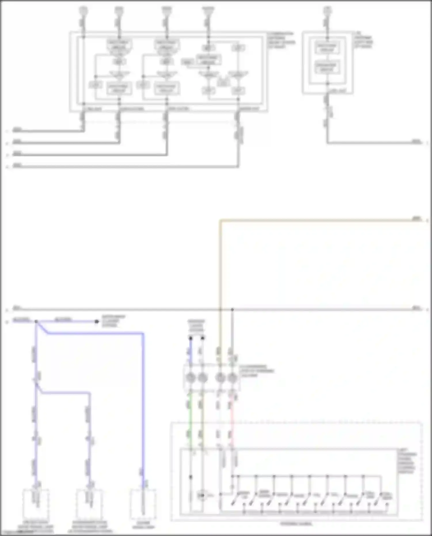 Soul Kia III (2019-2024): Navigation circuit, w/o amplifier w/ idle stop/go (2 of 3)
