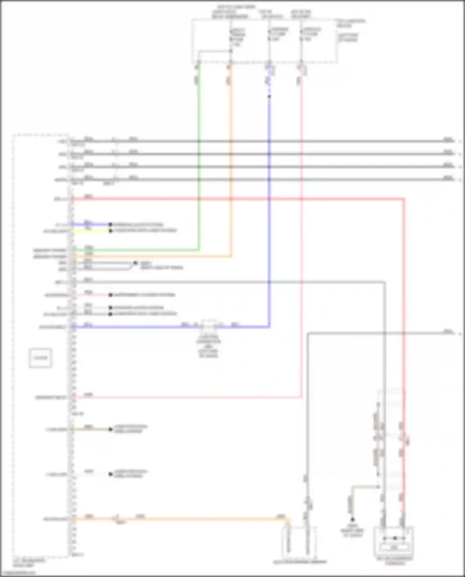 Soul Kia III (2019-2024): Navigation circuit, w/o amplifier w/o idle stop/go (1 of 3)