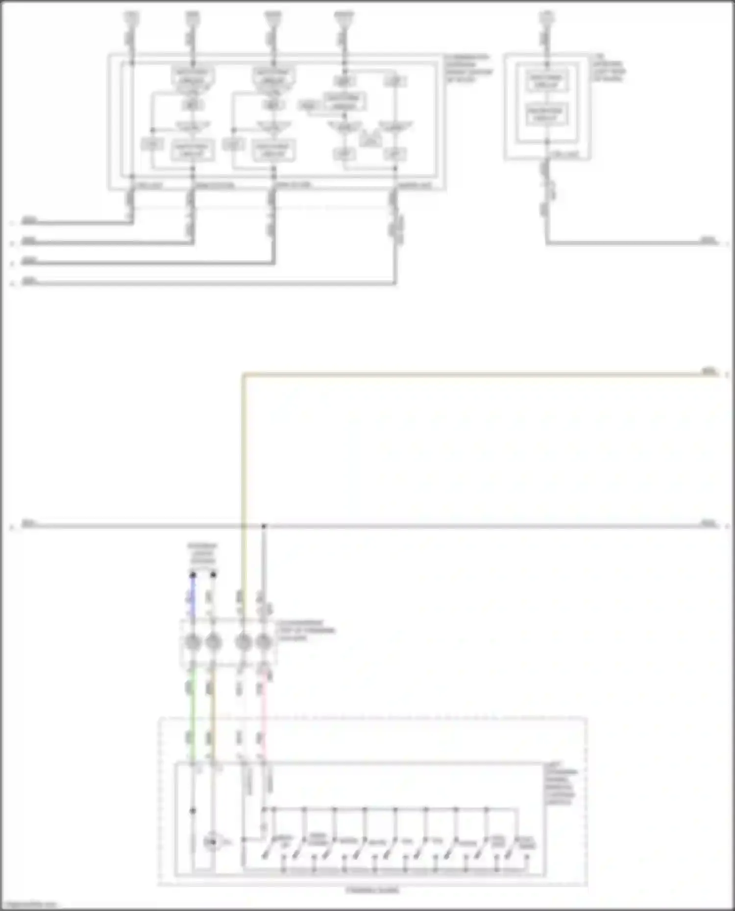 Soul Kia III (2019-2024): Navigation circuit, w/o amplifier w/o idle stop/go (2 of 3)