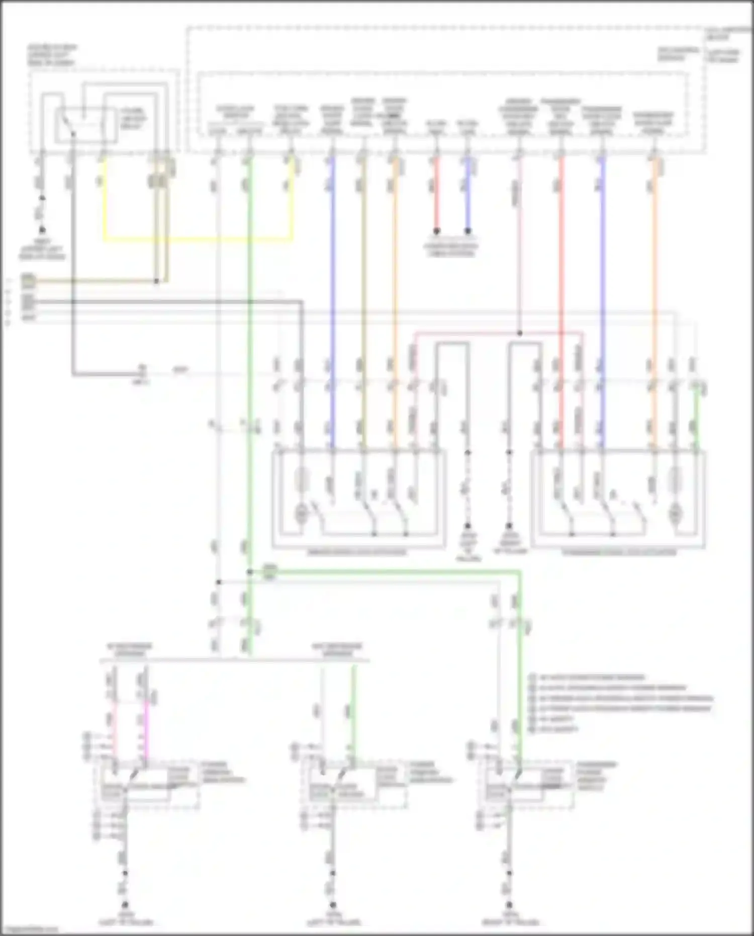 Soul Kia III (2019-2024): Power door locks circuit (2 of 2)